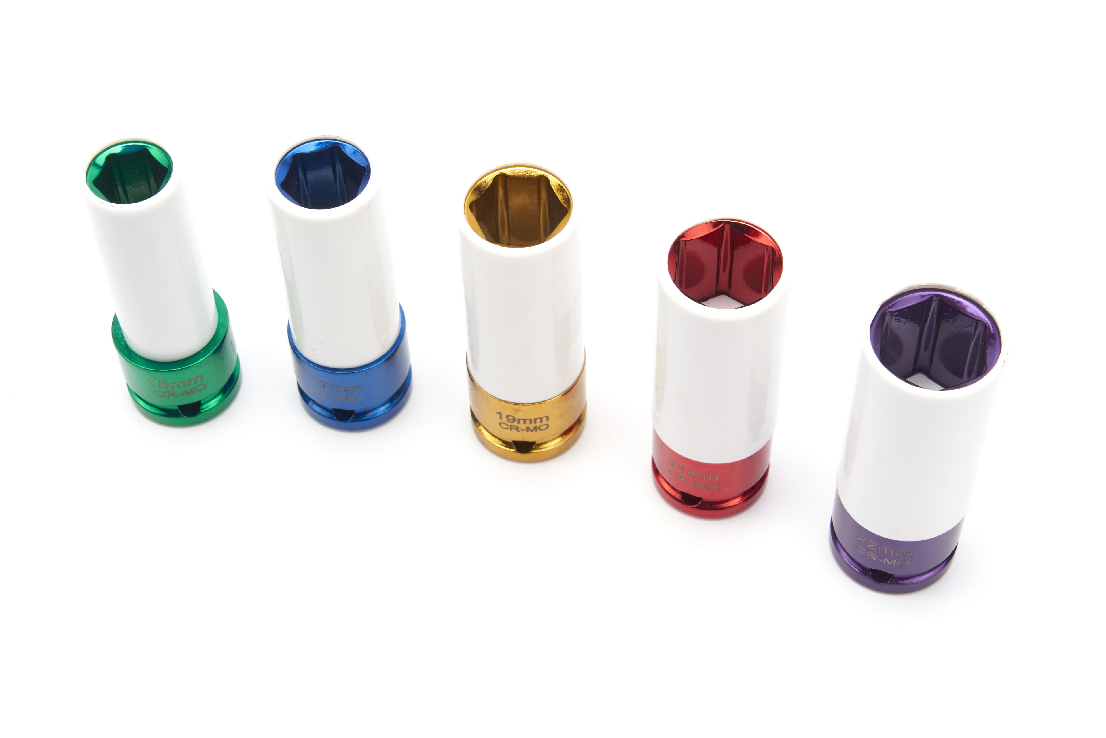 HBM Jeu de 5 douilles longues avec manchons de protection en plastique Image 4