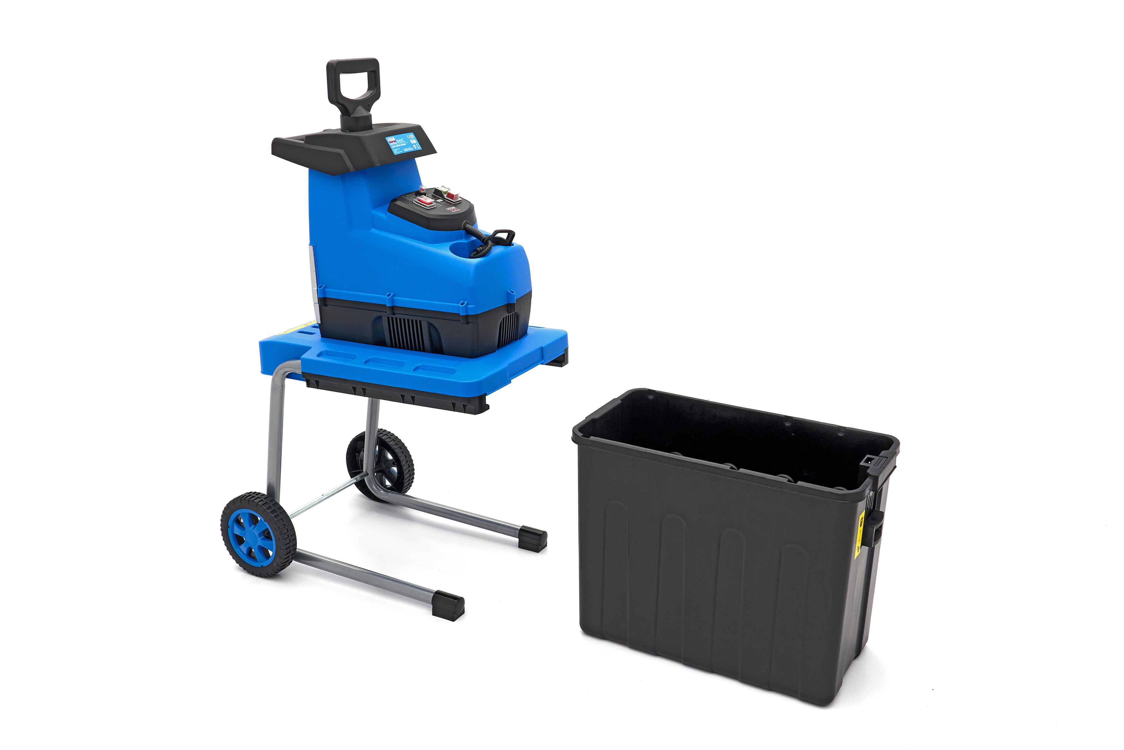 HBM Broyeur électrique silencieux 2 800 W - Broyeur de jardin / Déchiqueteuse pour branches de 45 mm Image 5