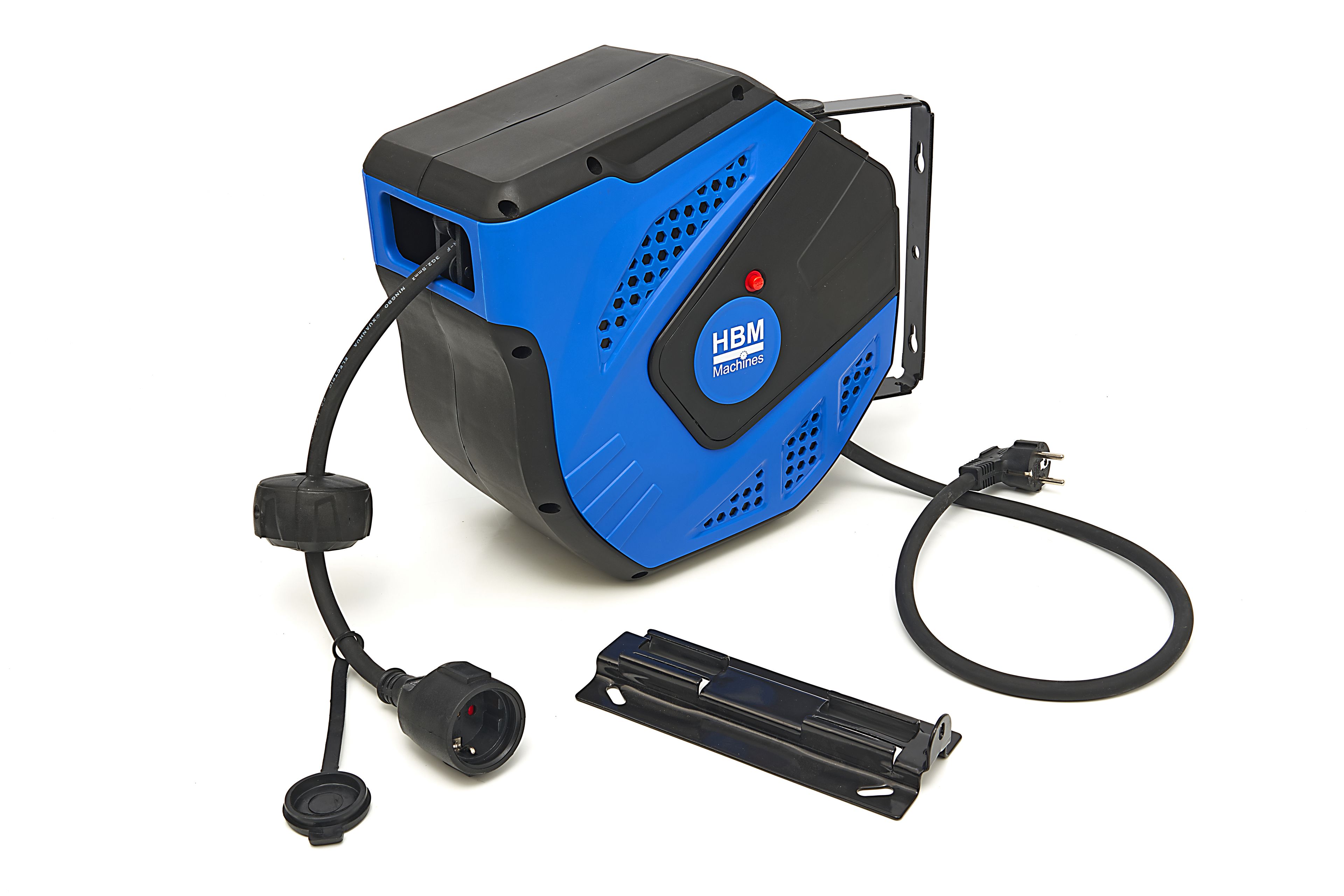 HBM 20 Meter Professionele 3x2,5mm Automatische Stroomhaspel / Kabelhaspel Image 3