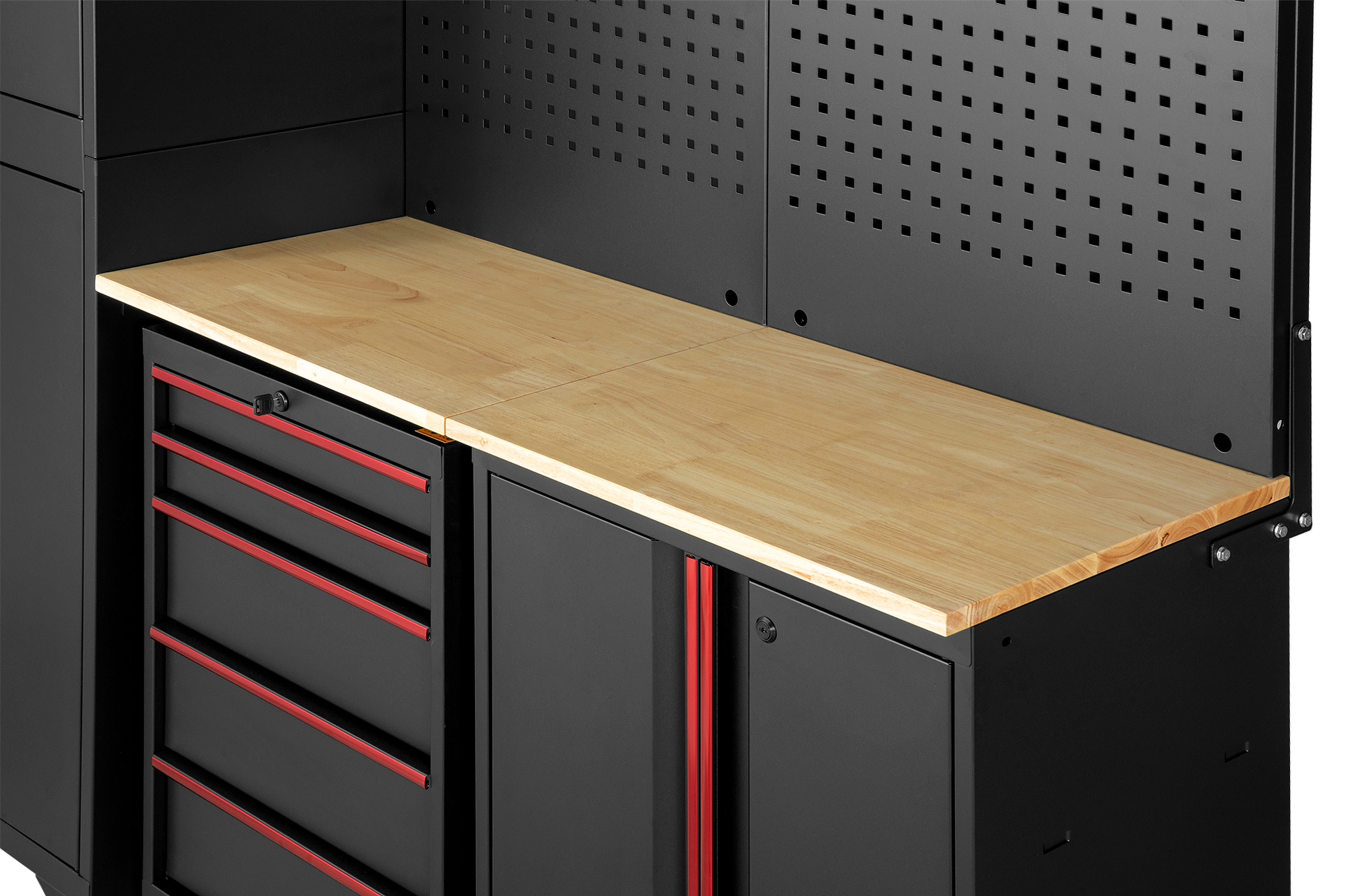 HBM modulair werkplaatssysteem 6-delig, zwart rood, model A Image 8