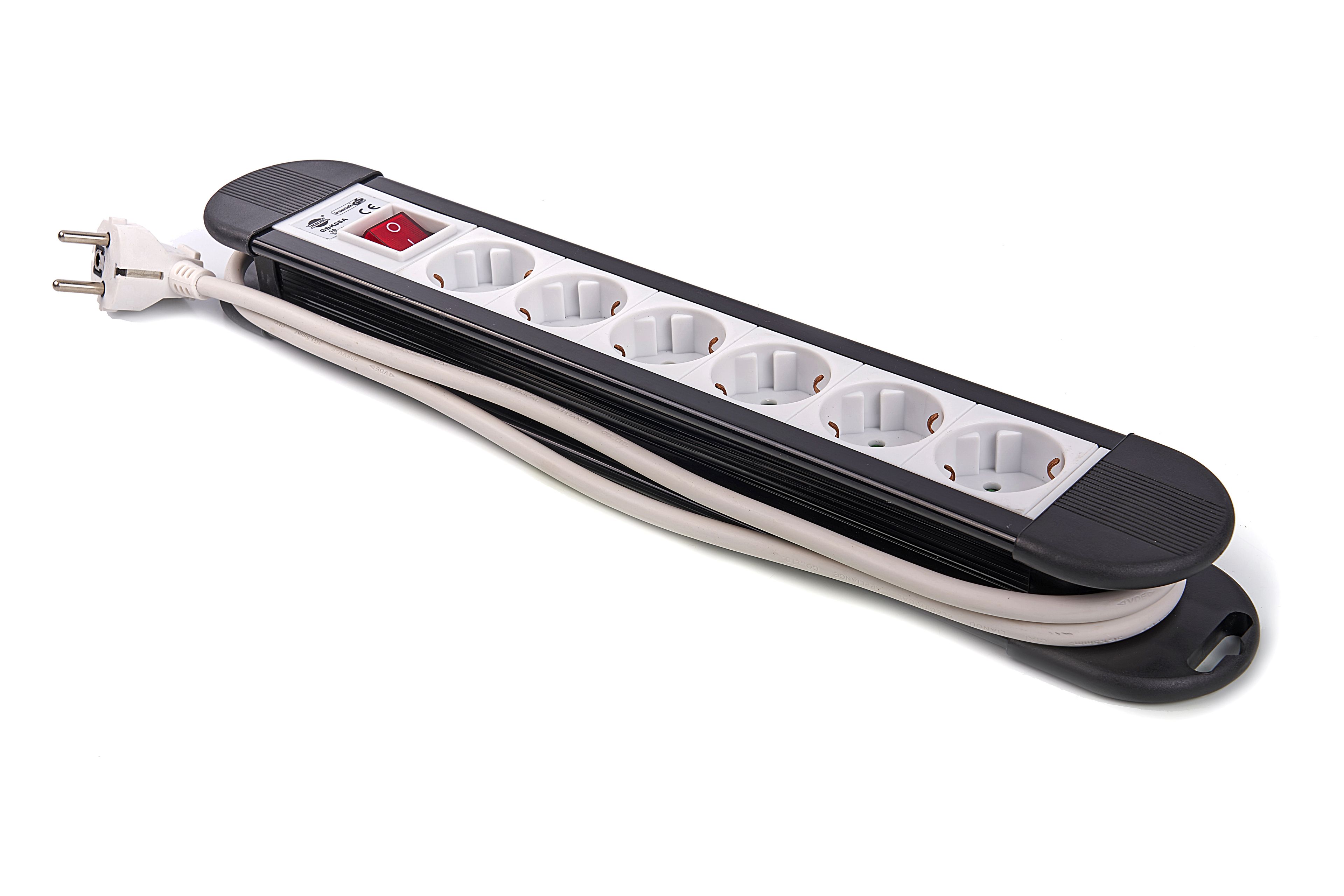 HBM Stekkerdoos 6 Voudig 1,5 Meter Kabel 3 x 1,5 mm Met Schakelaar