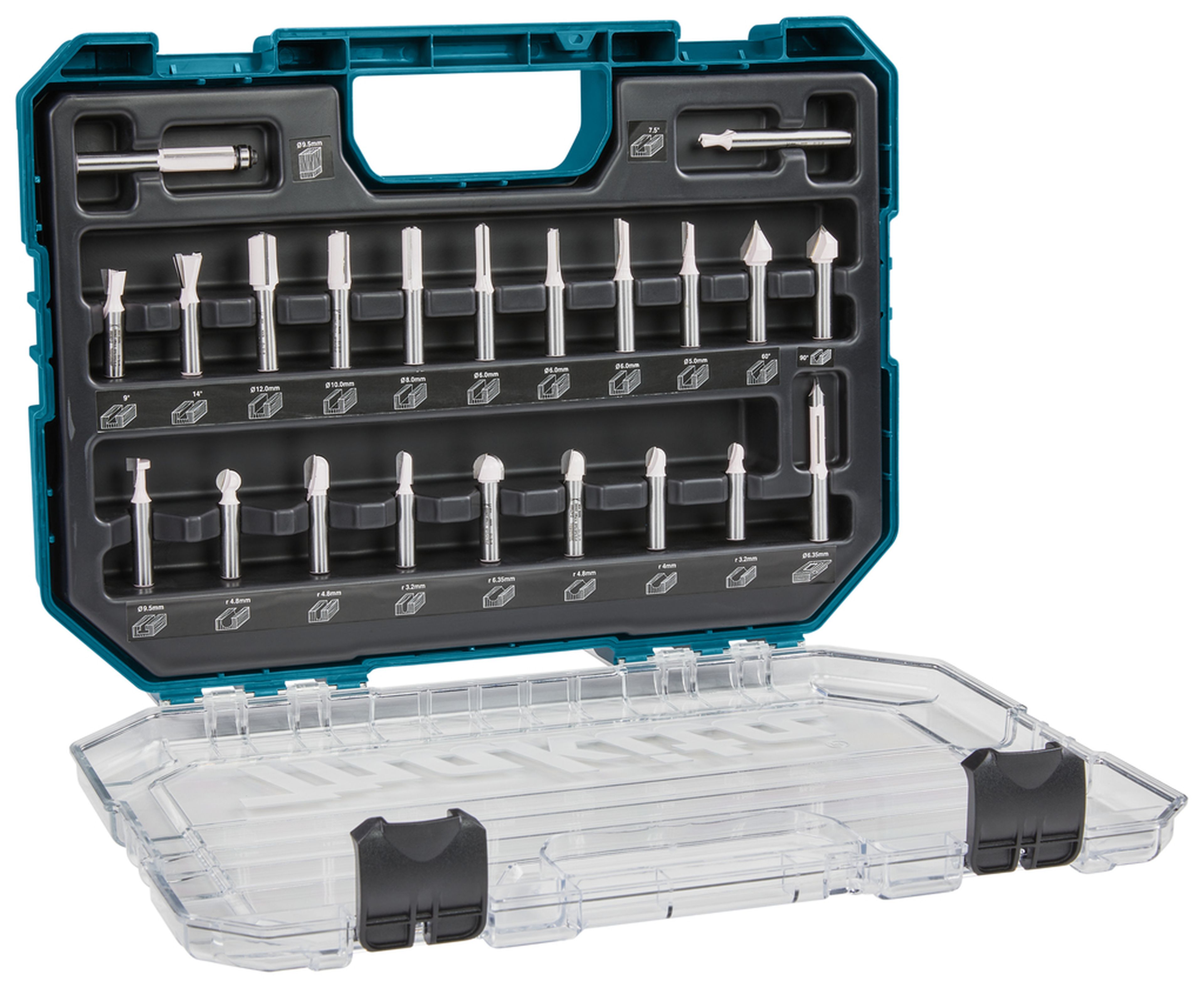 Makita freesset 8 mm, 22-delig, D-74784 Image 4