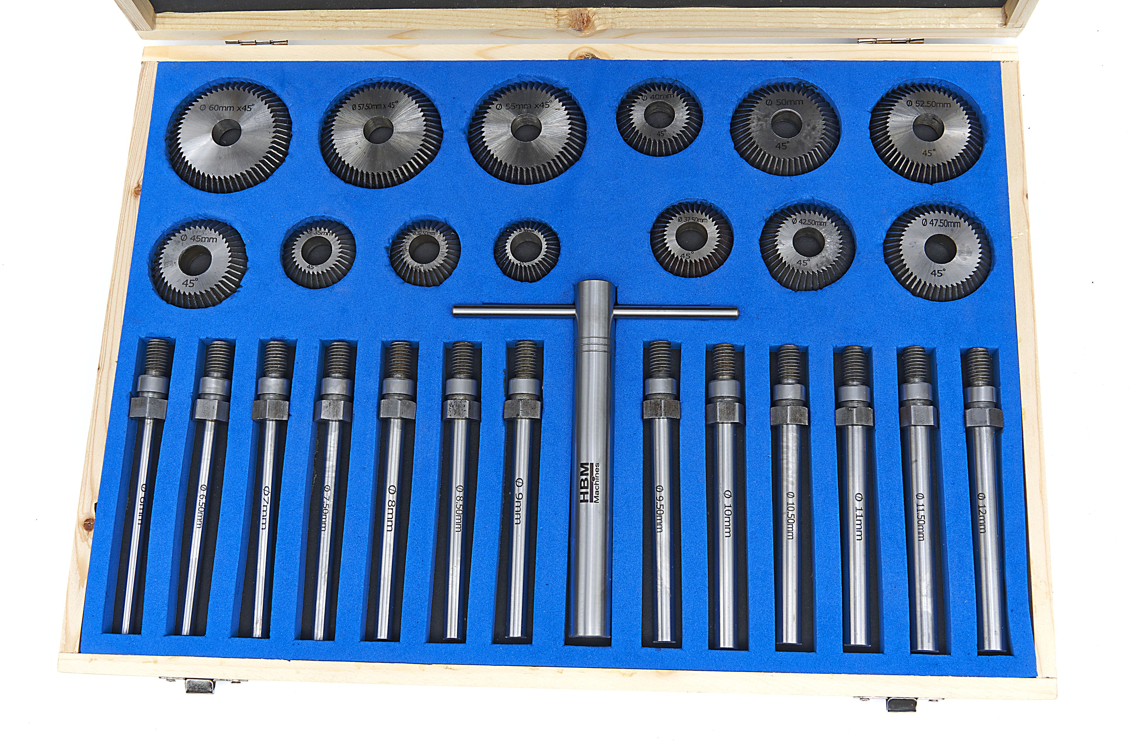 HBM Ensemble de 27 pièces pour la rectification et la coupe des sièges de soupape Image 7