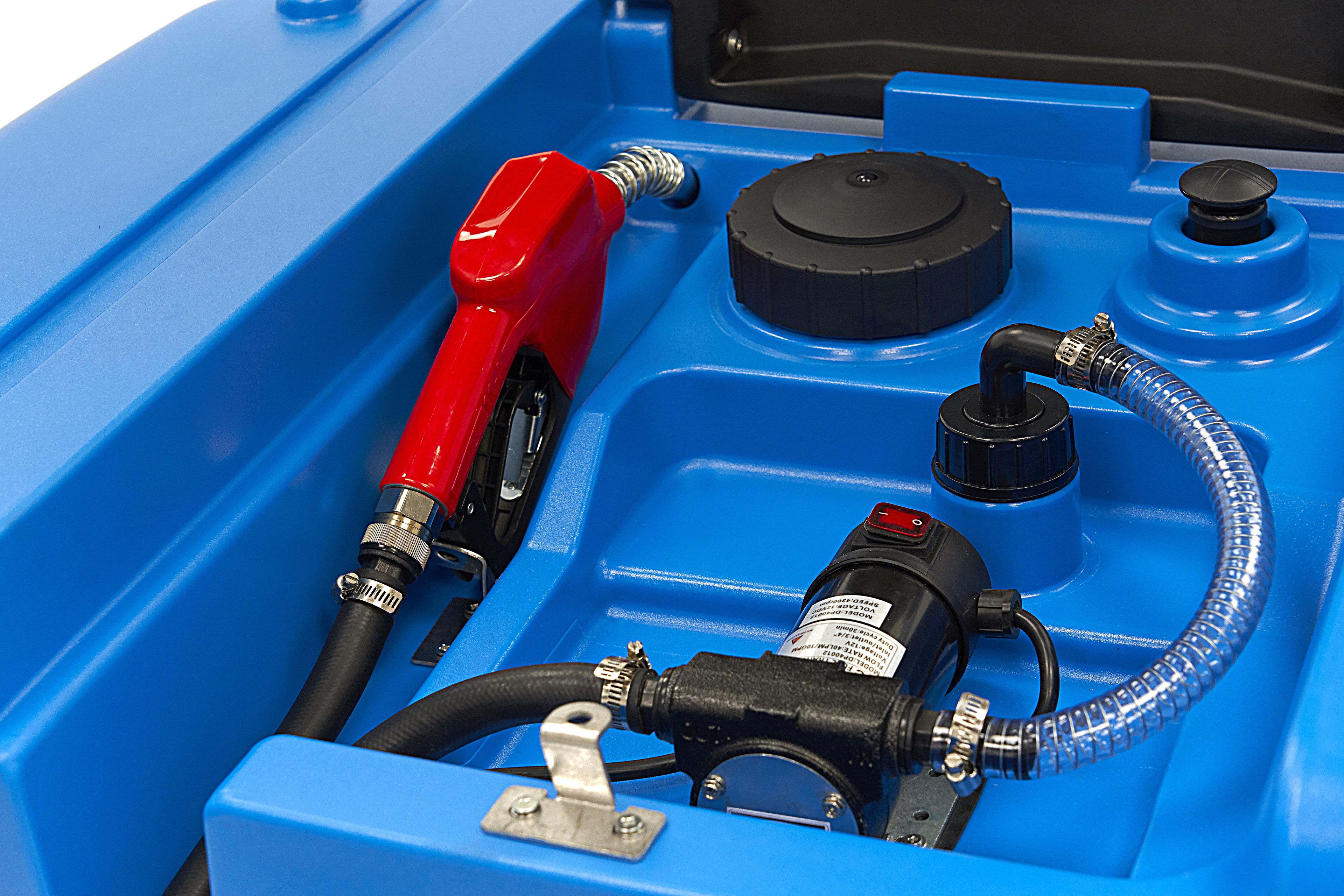 HBM Tanque de diesel móvil de plástico de 12 voltios y 400 litros Image 5