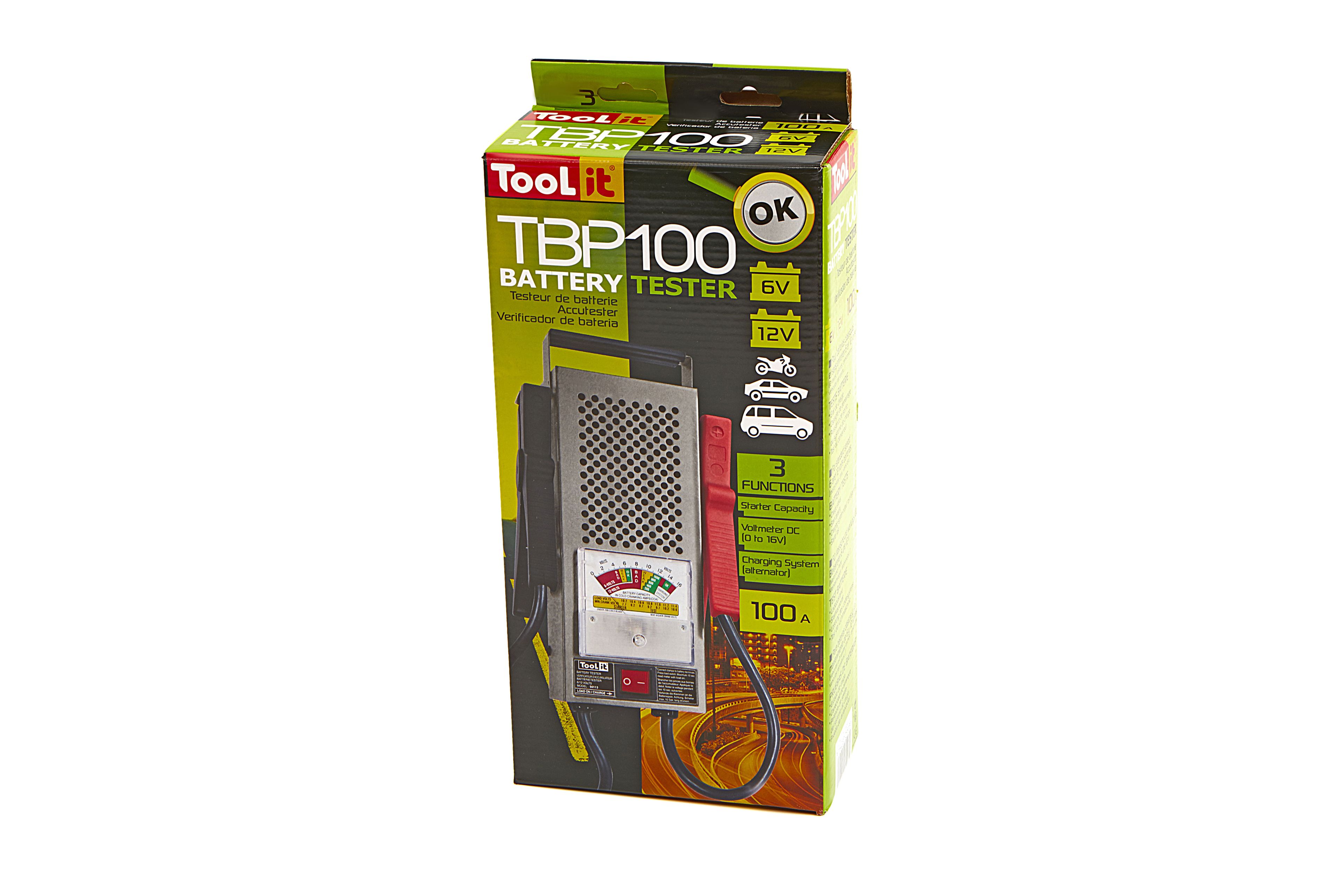 Gys TBP 100 Tester Professionale per Batterie, 6-12 V, 20-100 Ah Image 3