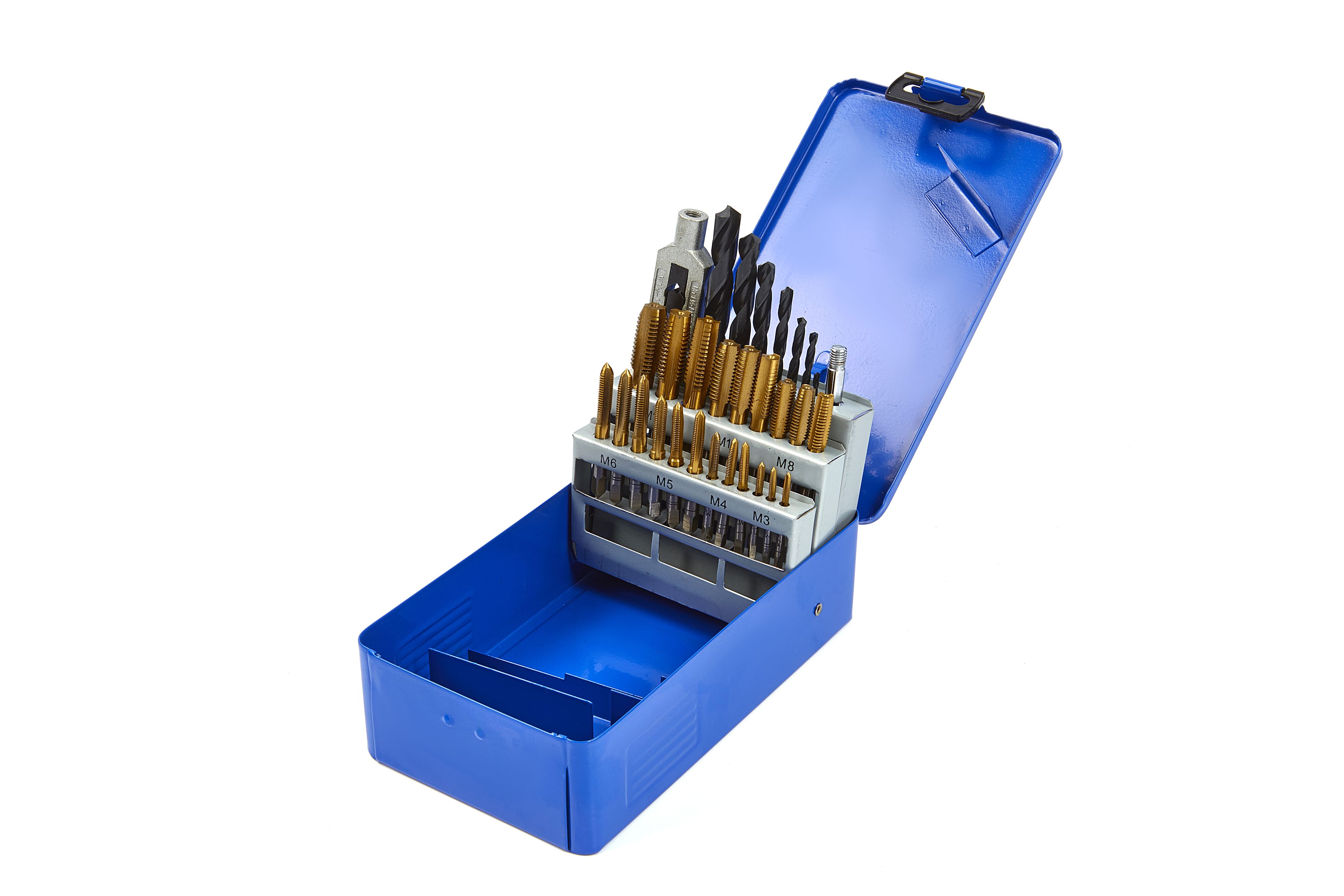 HBM 29 Delige Tapset M3 - M12 inclusief boren en Wringijzer