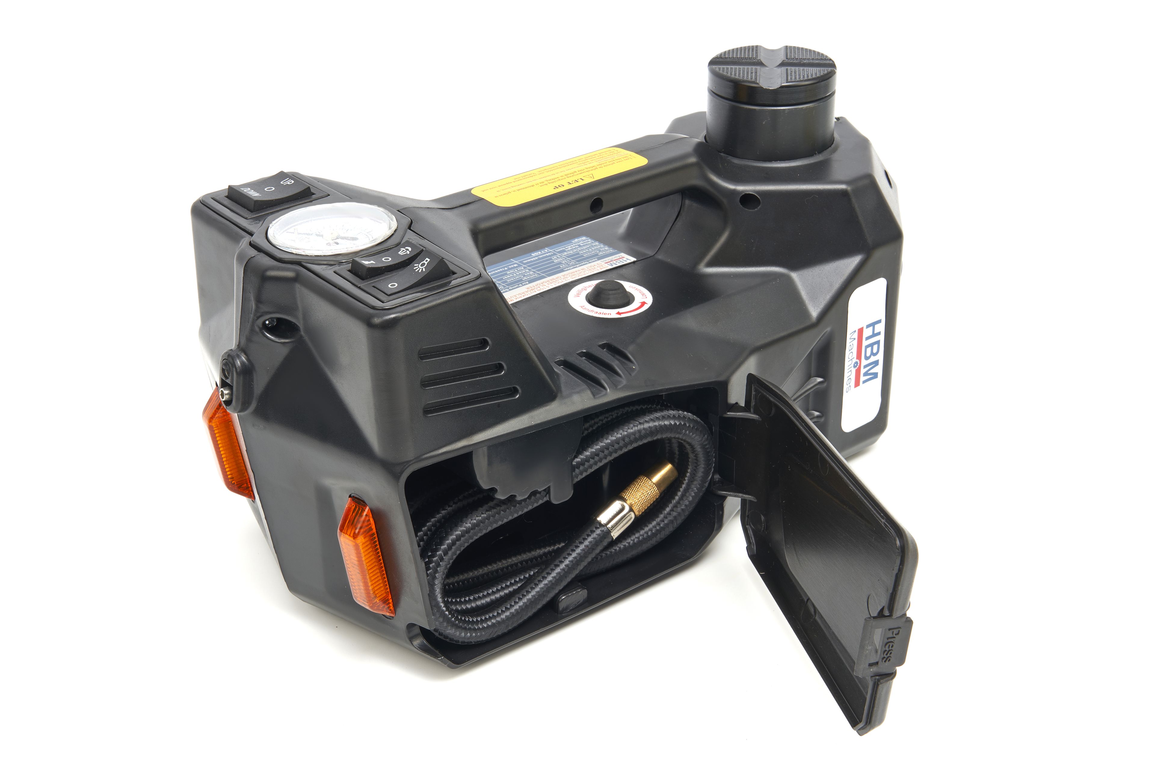 HBM Electric 12 Volt 1,5 Ton Car Jack With LED Lights Including Impact Wrench 12 Volt in Handbag Image 11