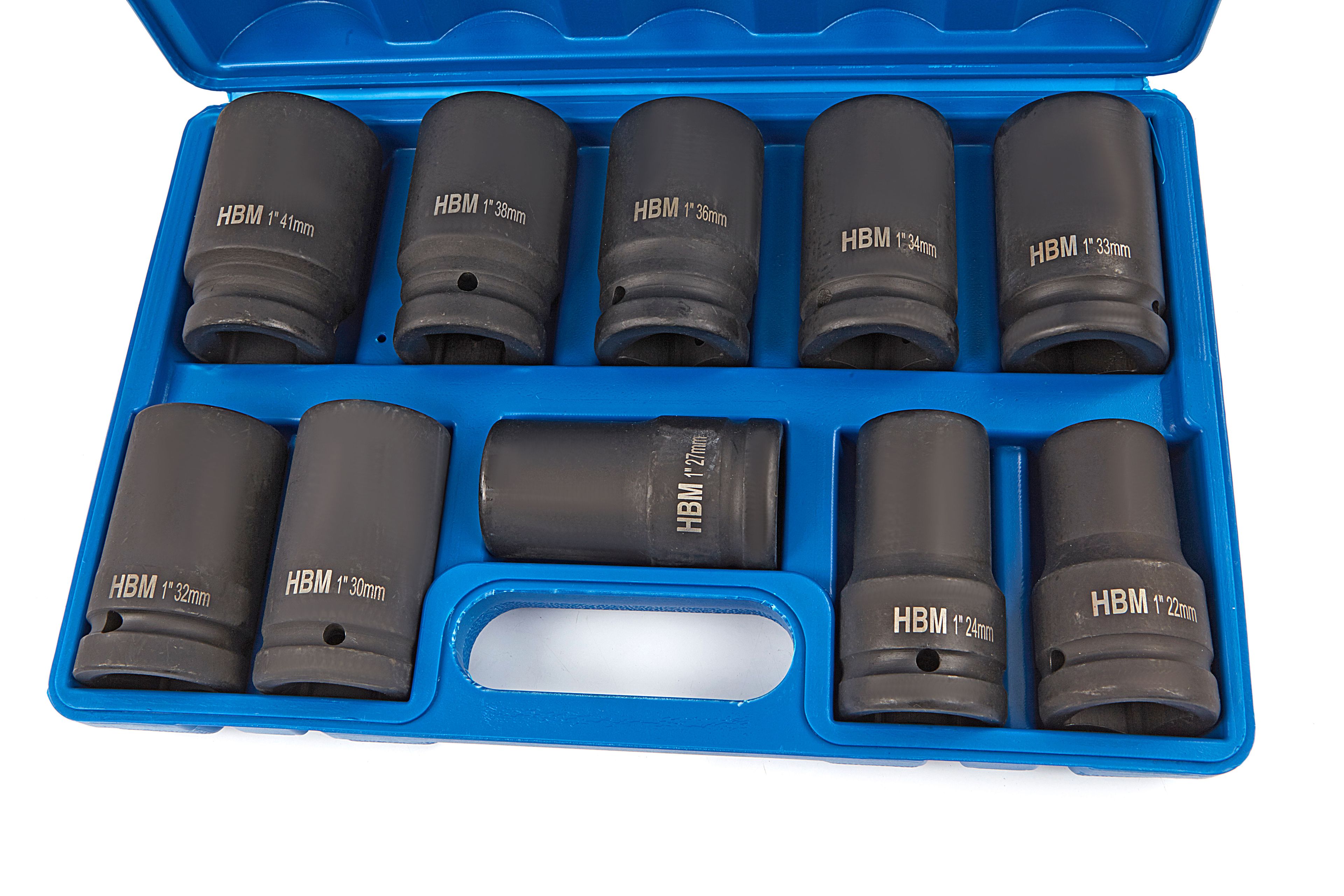 HBM - Jeu de douilles à choc 1 inch 10 pièces Image 2