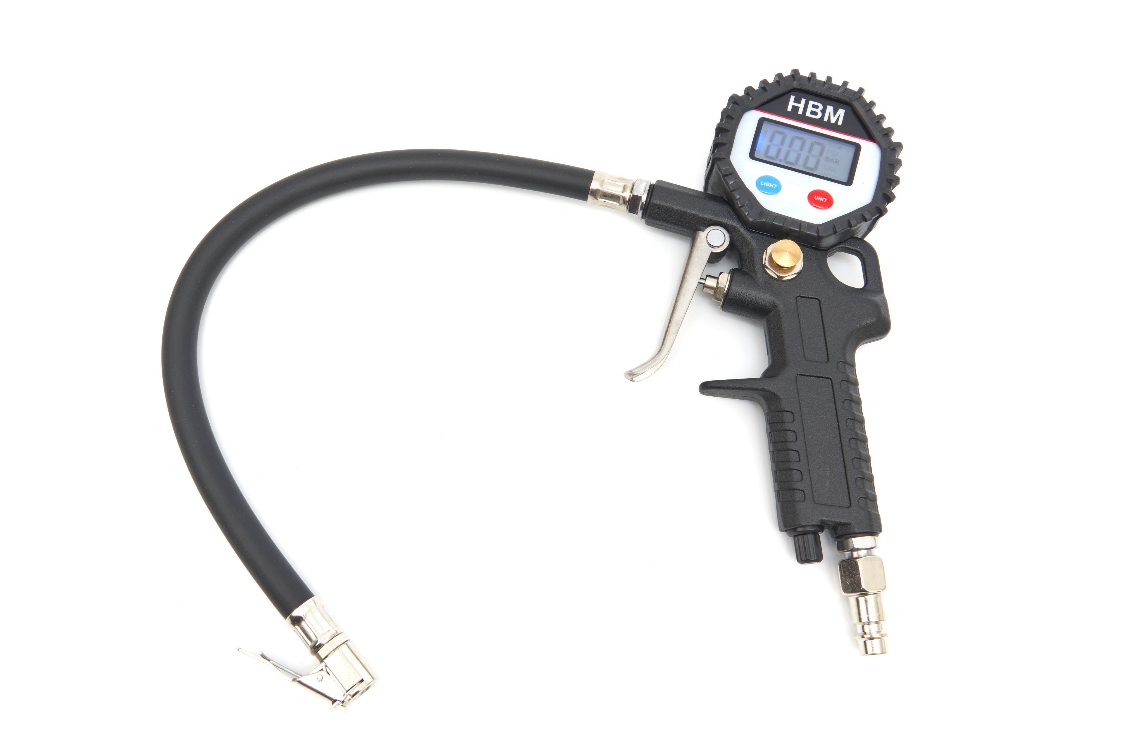 Pompe à pneu numérique HBM Avec écran LCD 0,2 - 13,8 Bar