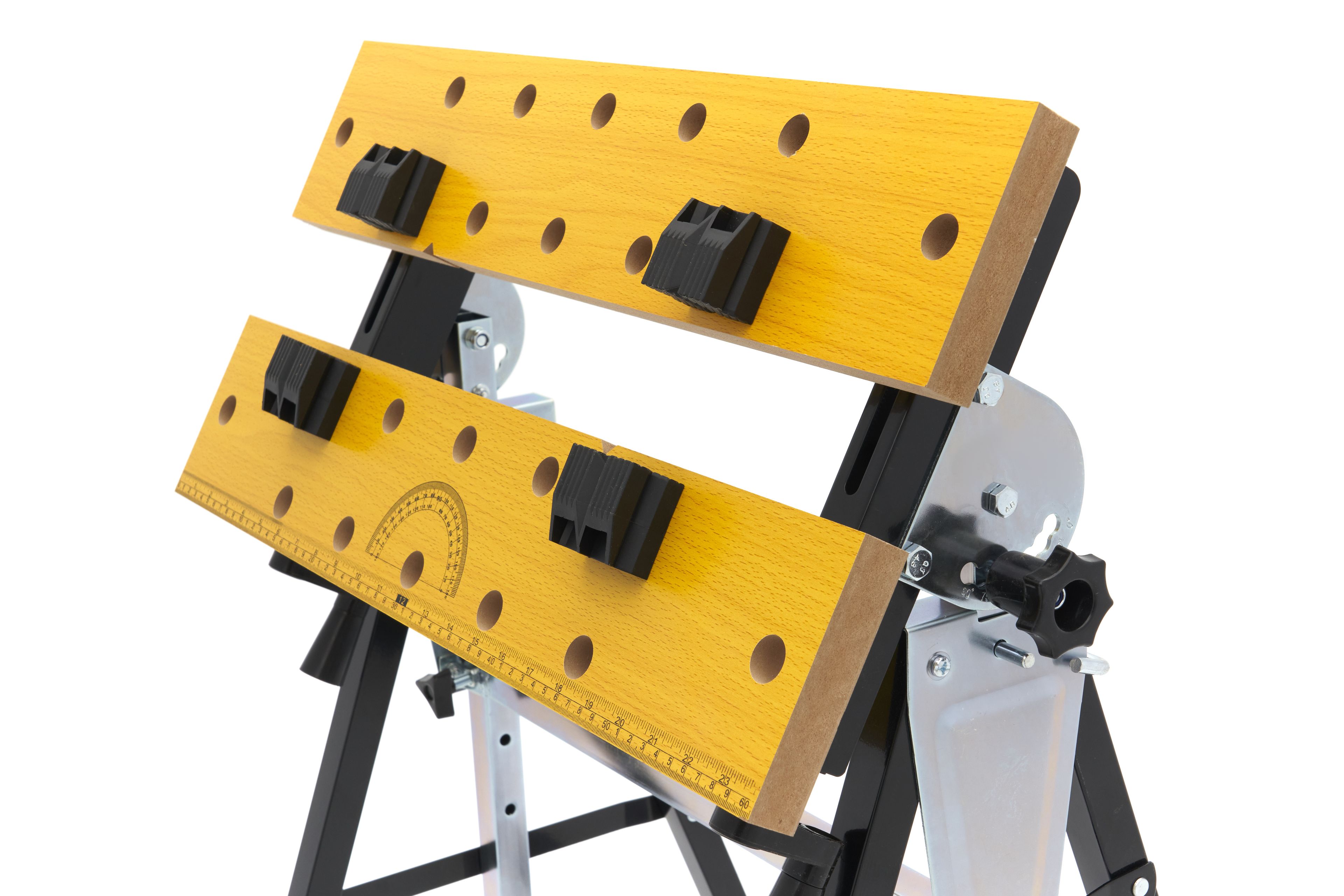 HBM draagbare werkbank, met in hoogte verstelbaar en kantelbaar werkblad Image 4