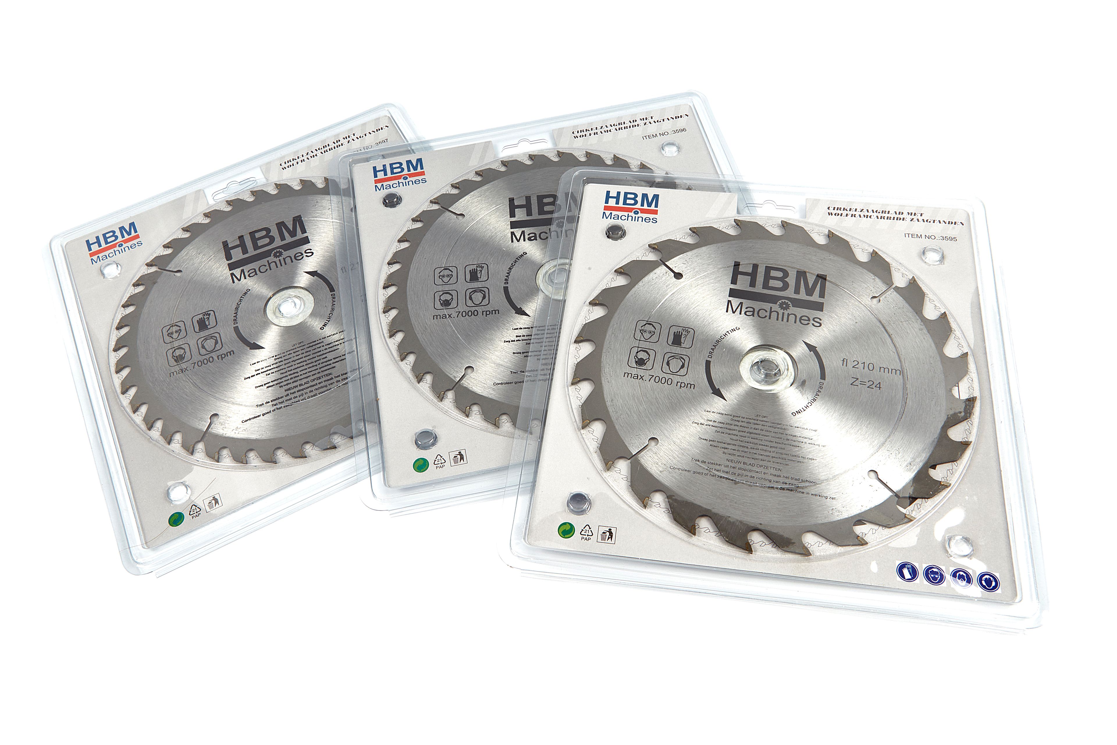 HBM Seghe Circolari per Legno 210 mm 36 Denti Image 4