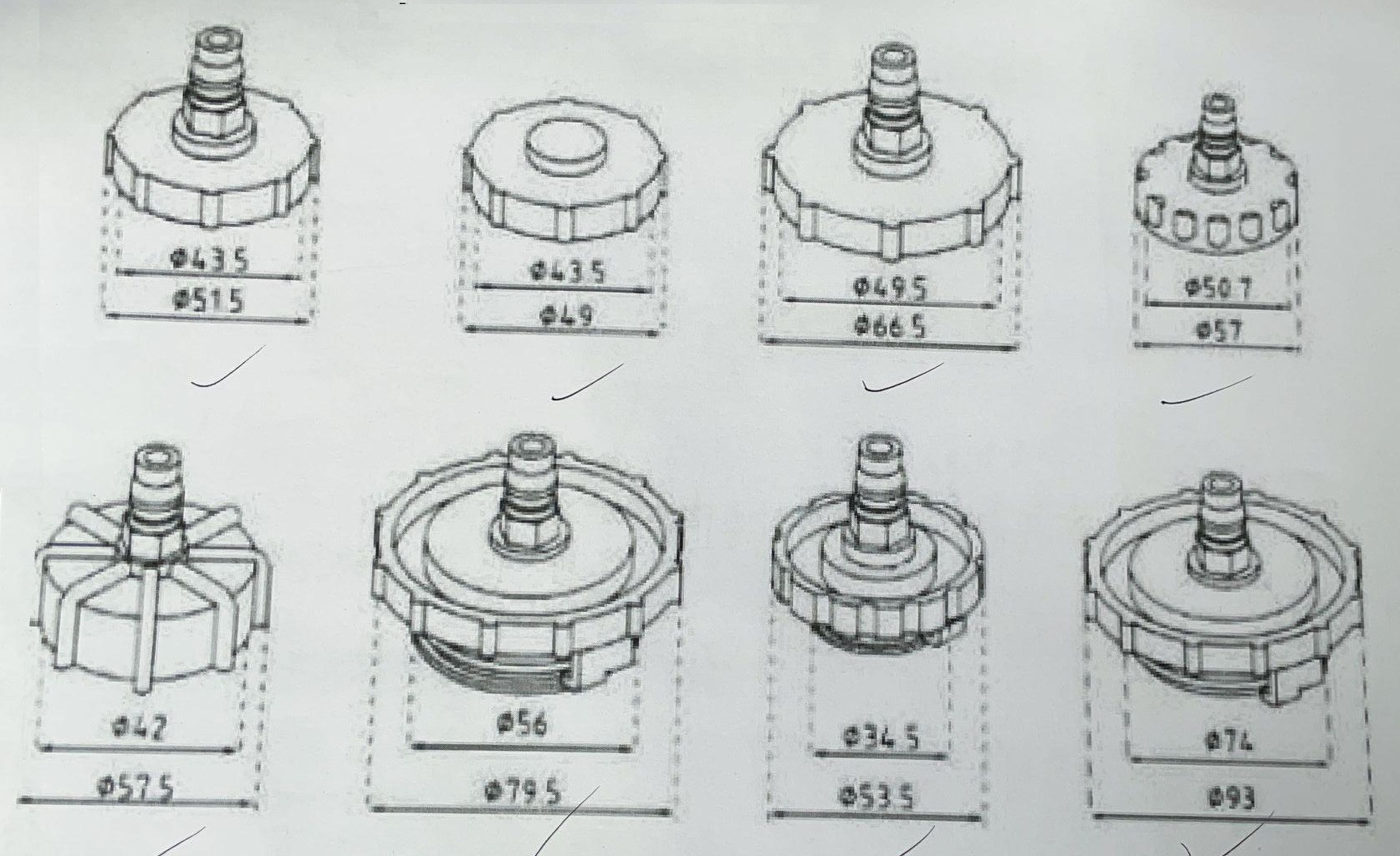 Purgeur de frein pneumatique professionnel HBM avec jeu d'adaptateurs Image 7