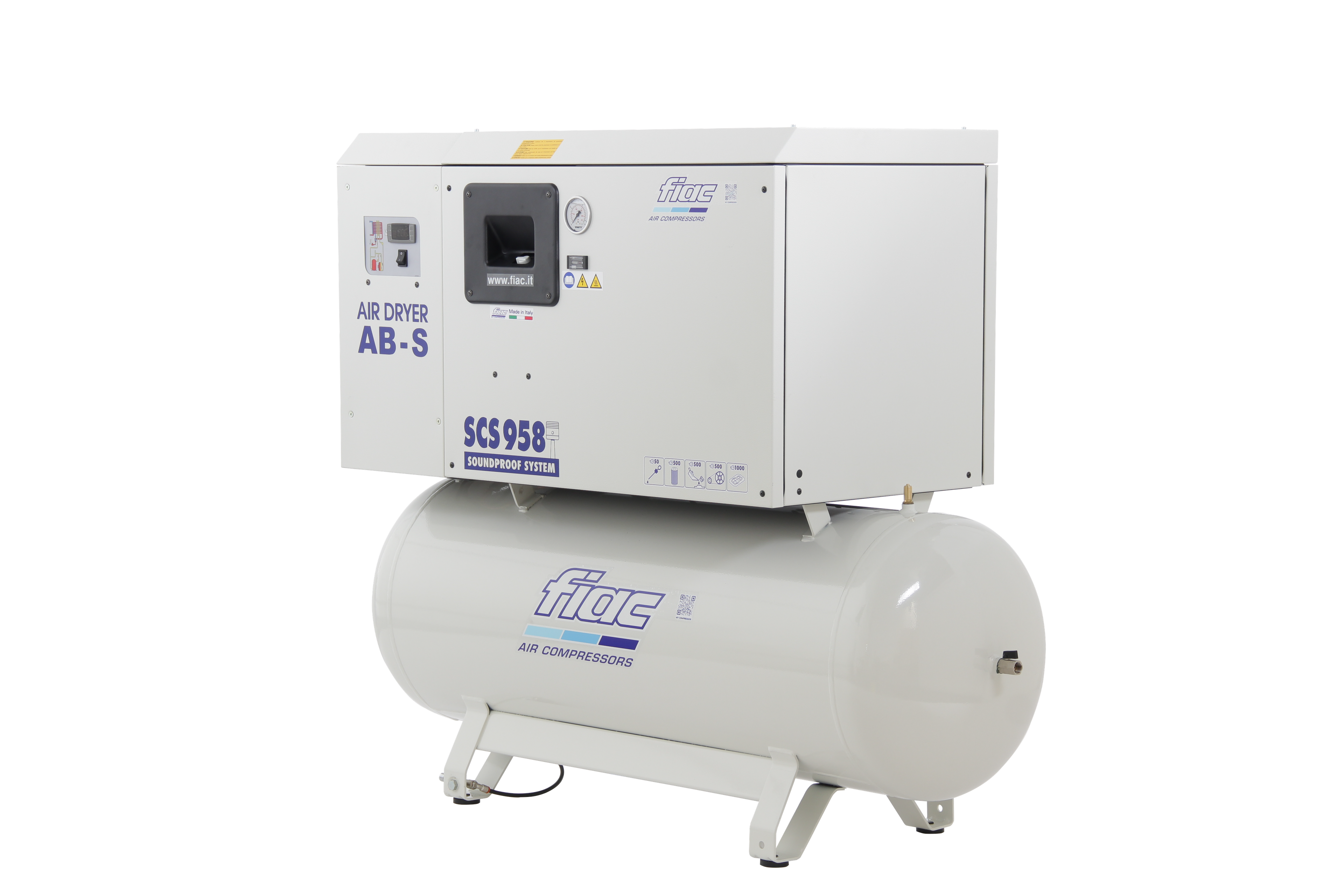 Fiac compressore insonorizzato SCS 300lt - AB958 7,5 HP 300 litri, con essiccatore frigorifero Image 3