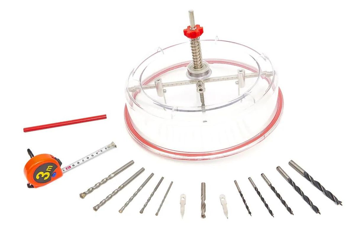 HBM sierra de corona universal ajustable HSS de 40 a 300 mm, con tapa antipolvo, juego de 18 piezas