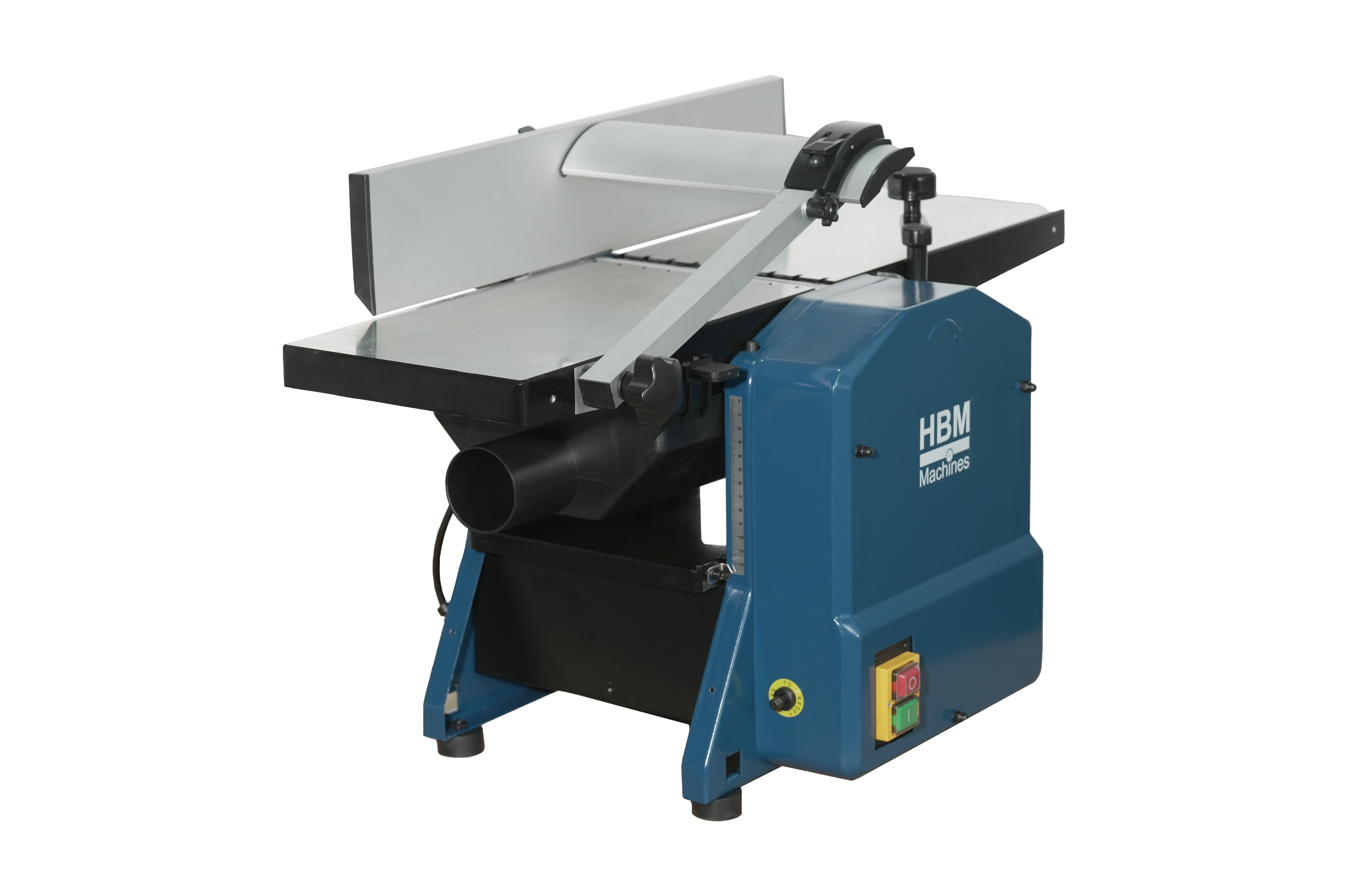 HBM 8 inch vlak- en vandiktebank – 1250W, 200mm werkbreedte, stofafzuiging Image 2