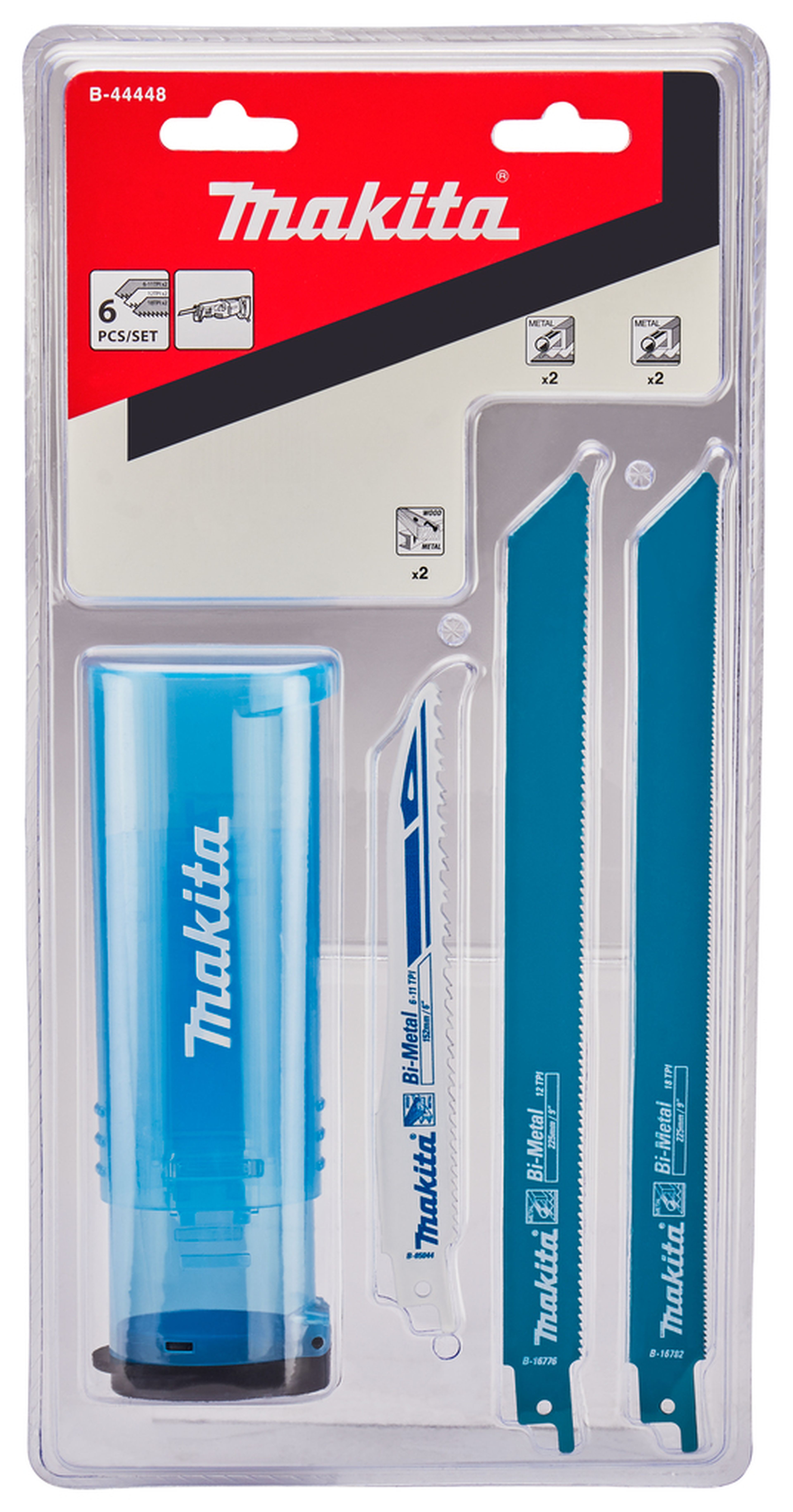 Makita Jeu de lames de scie alternative 6 pièces bois/métal Image 4