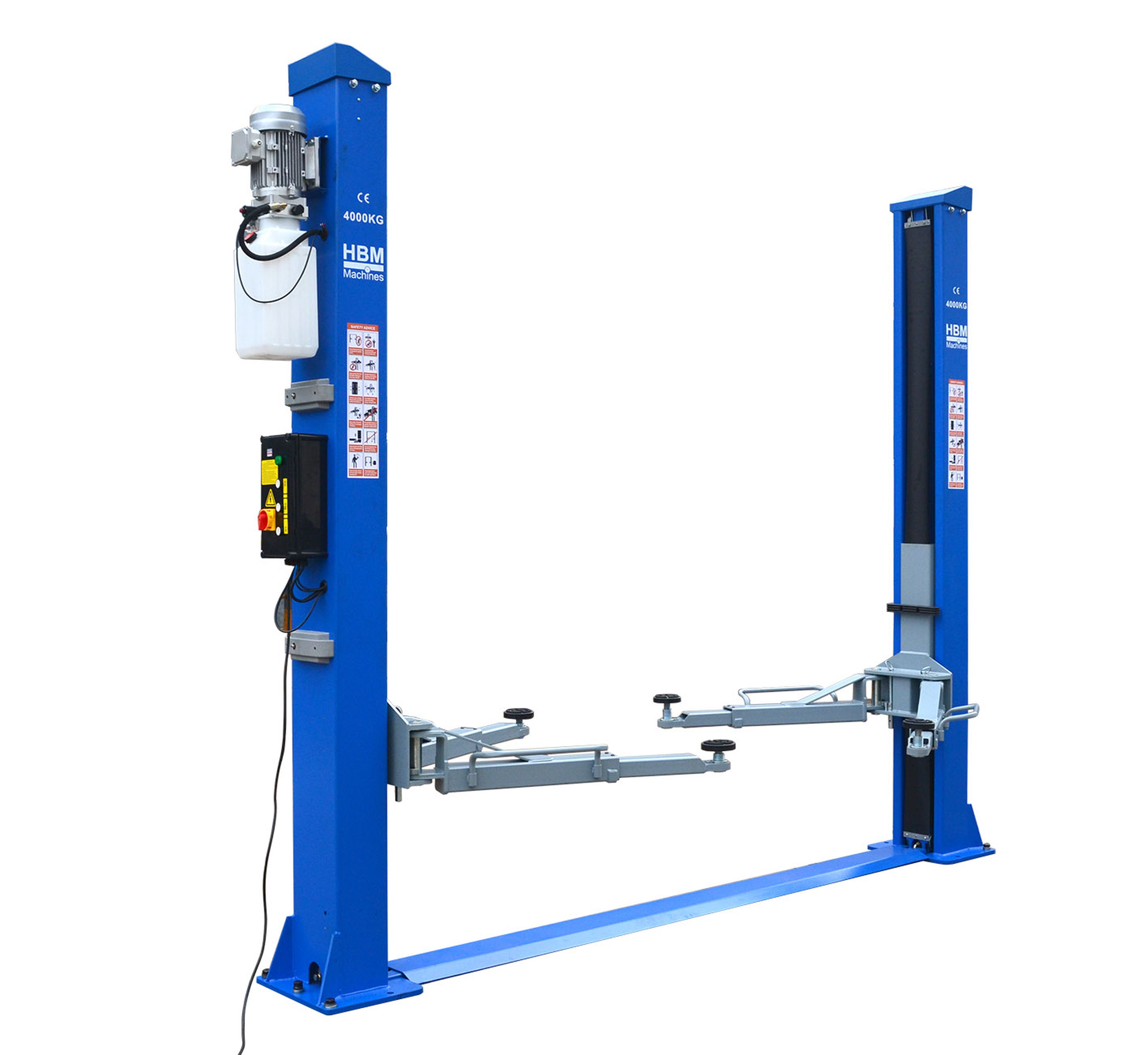 HBM Sollevatore idraulico professionale a 2 colonne da 4 tonnellate con sblocco elettronico Image 2