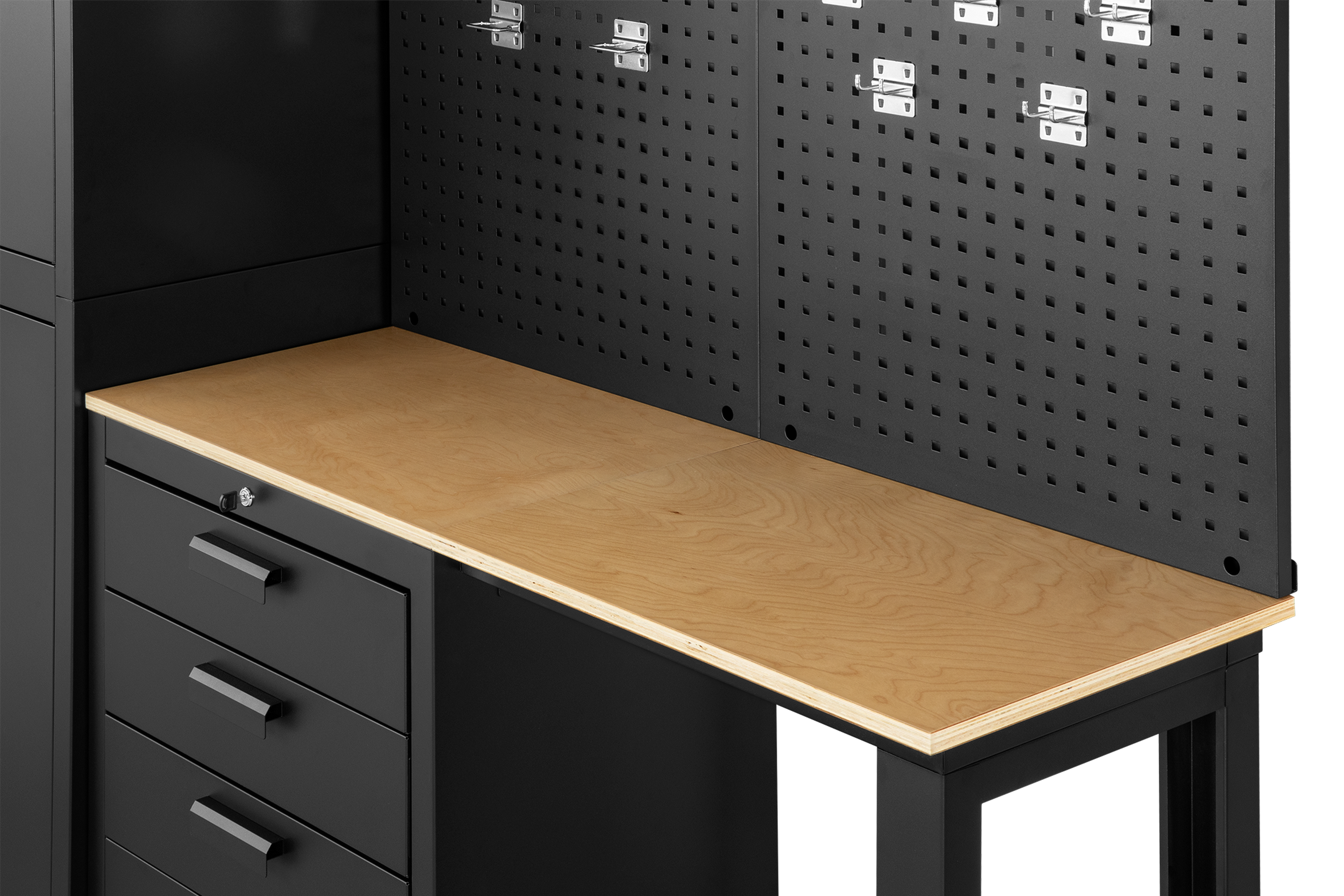 HBM Premium-Werkstattsystem, 8-teilig, Mattschwarz Image 9
