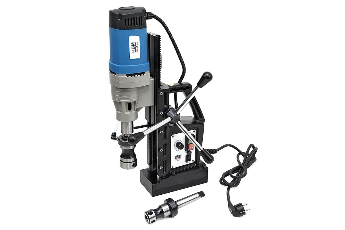 HBM Taladro magnético profesional de 80 mm con velocidad variable