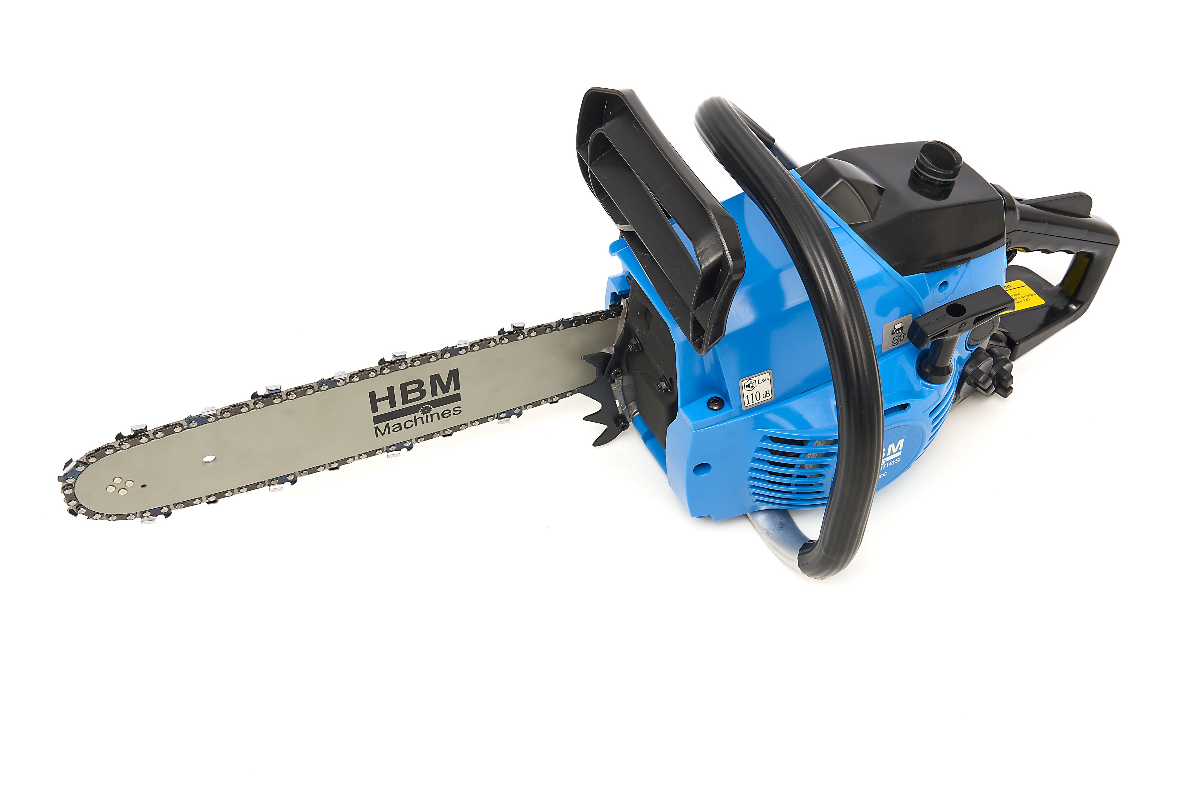 Sierra de cadena HBM 38 cc motor de gasolina de 2 tiempos con hoja de 350 mm Image 6