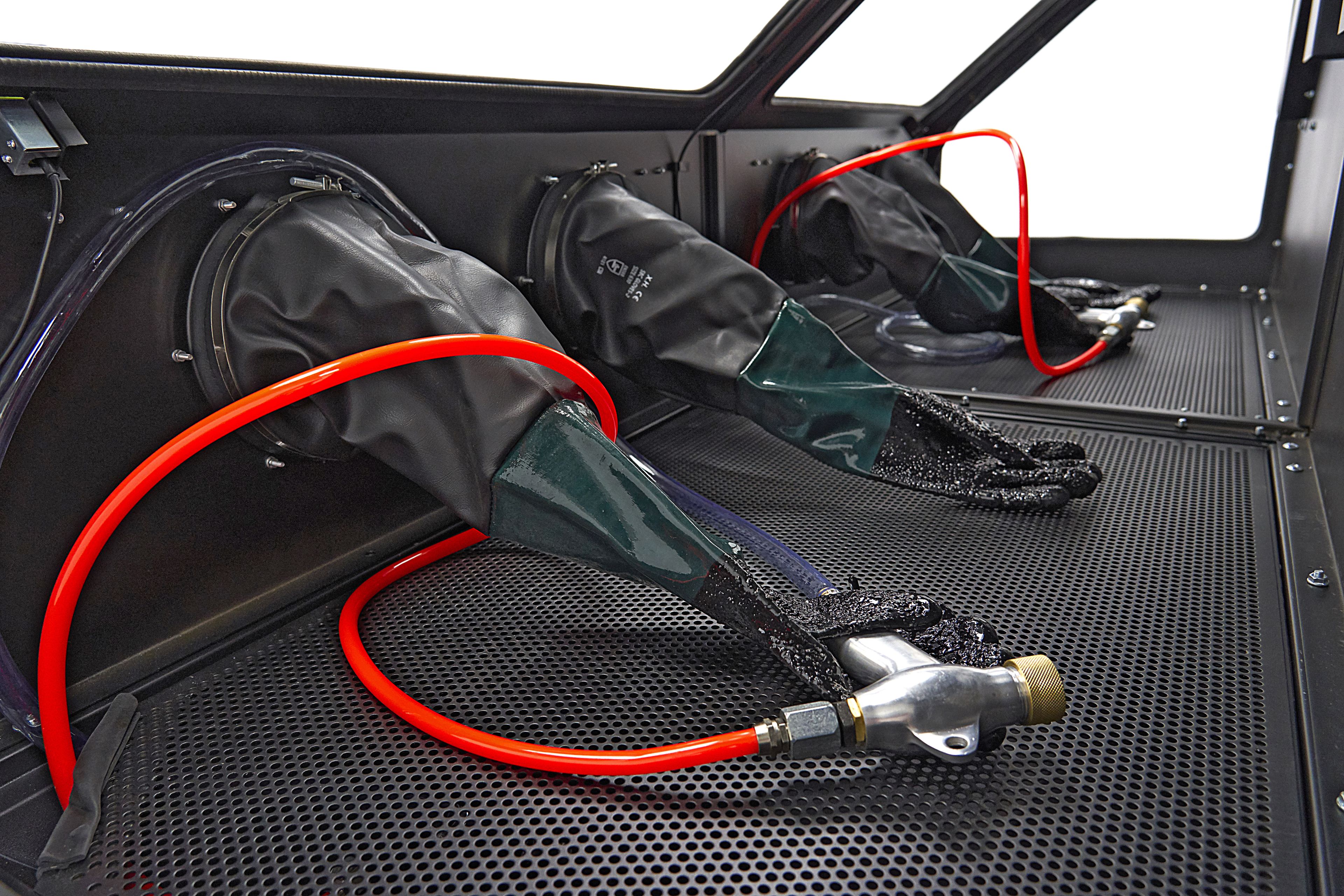 Cabine de sablage double HBM SBC 880 avec 2 ventilateurs d'extraction Image 17