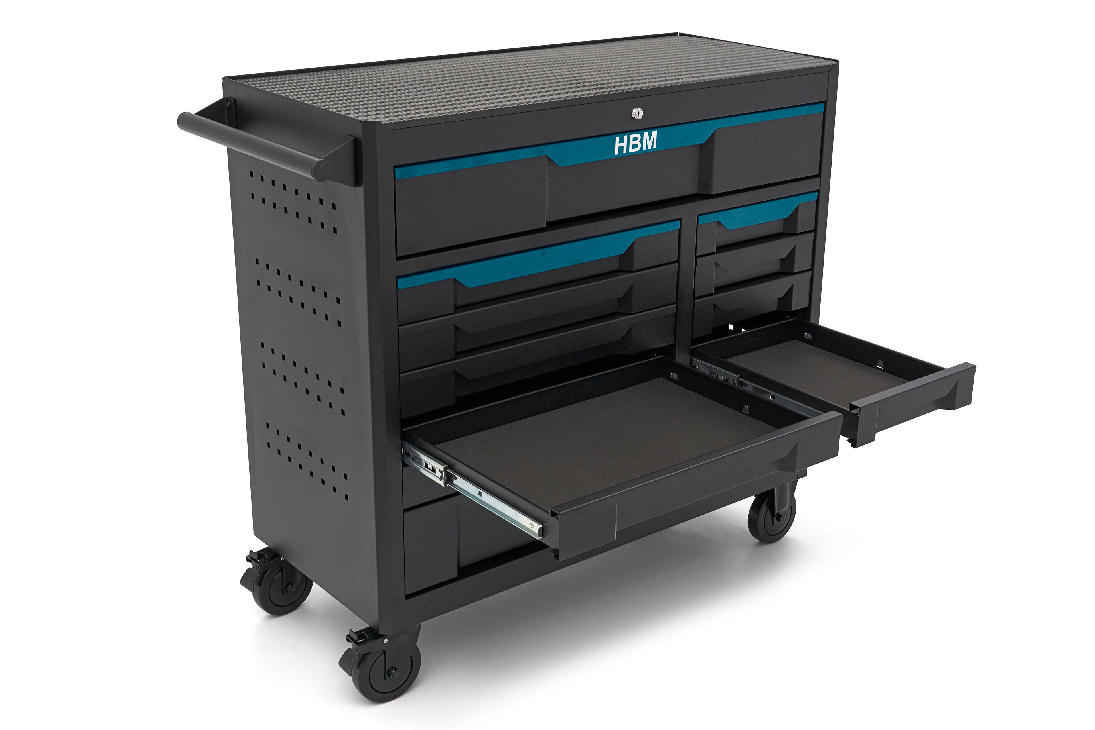 HBM gereedschapswagen 12 laden, 106 cm, zwart blauw Image 4
