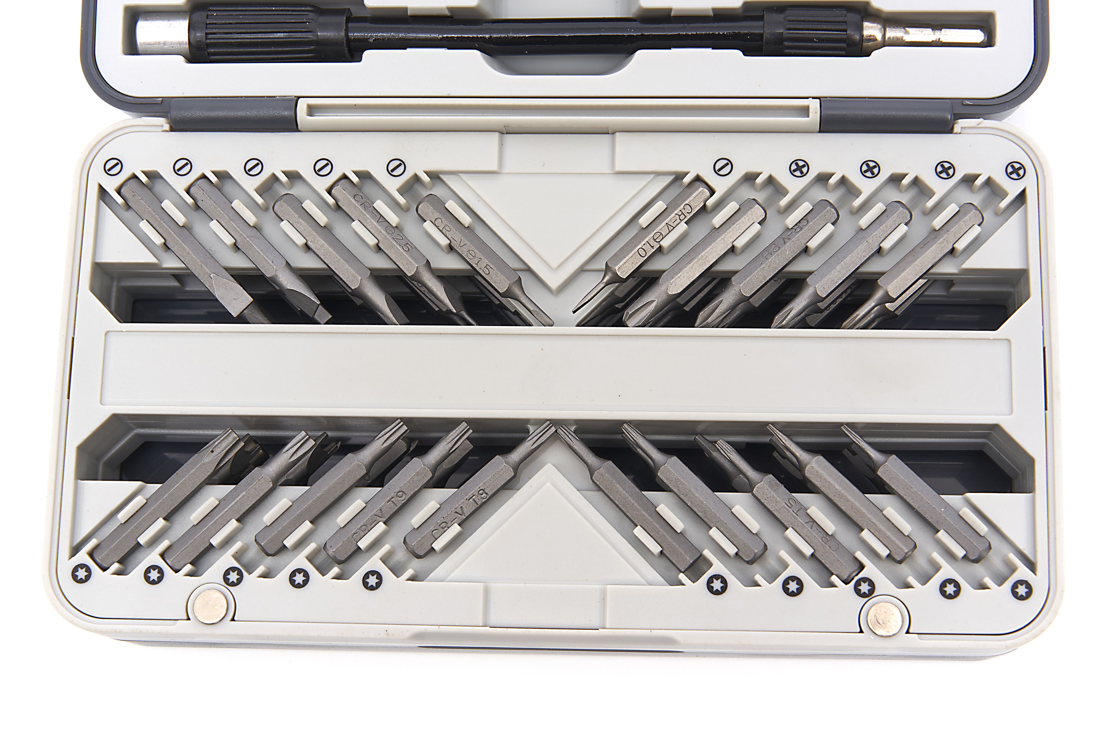 HBM 66 Pezzi Cacciavite di Precisione, Set di Punte con Prolungamento Flessibile, 2 Pinzette e 2 Spatole Universali Image 8