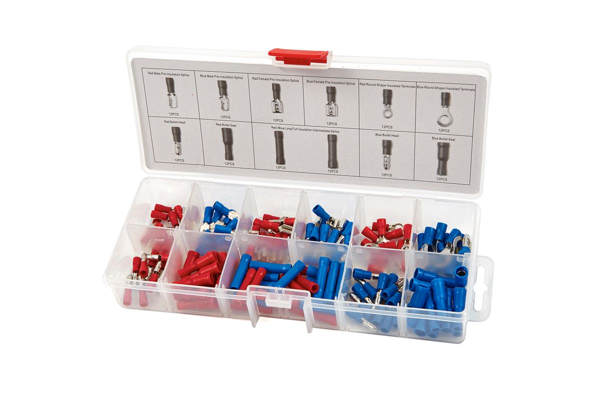Asortimento de conectores de cable HBM 144 piezas