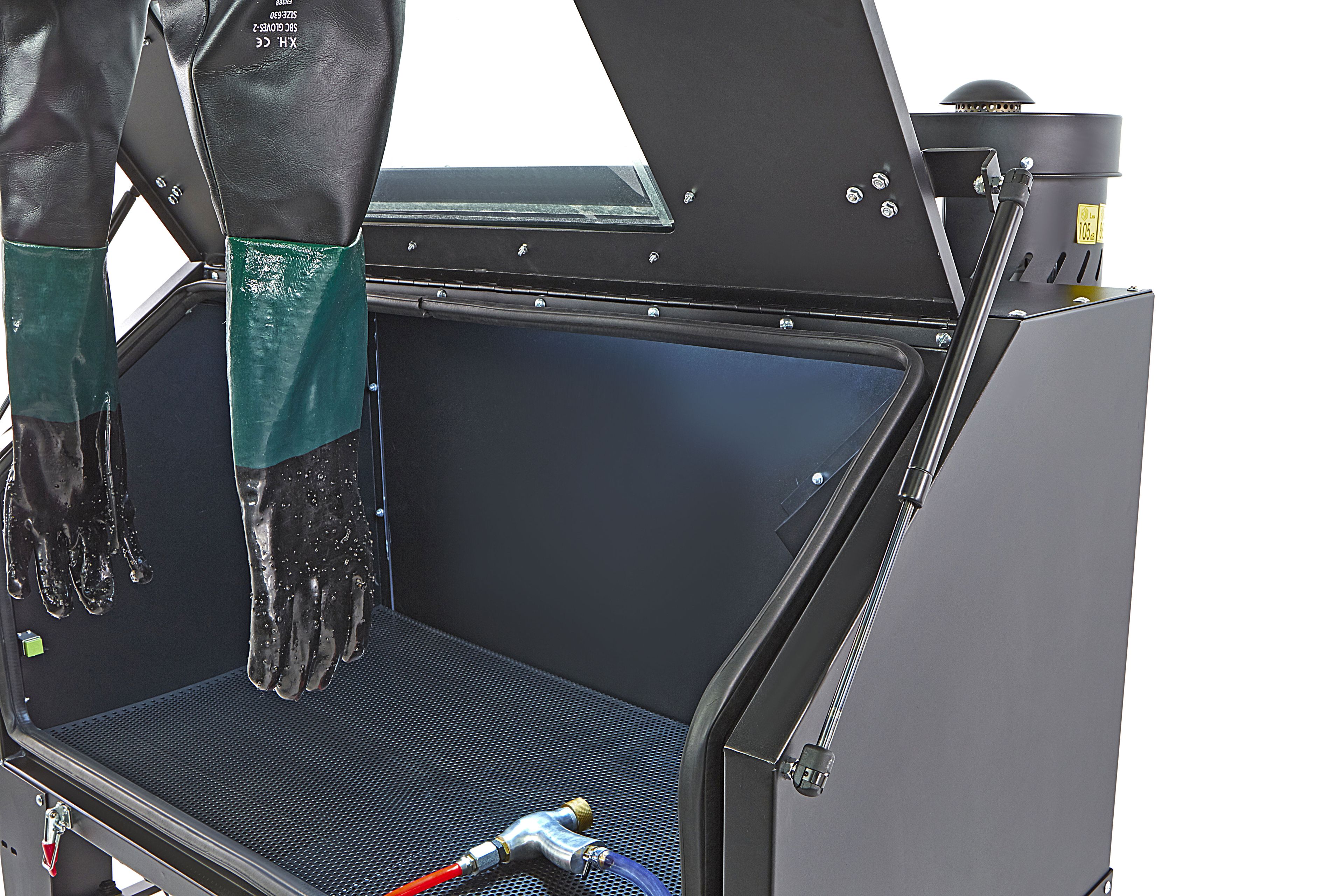 HBM cabine de sablage avec aspiration SBC 420/500 noir Image 9