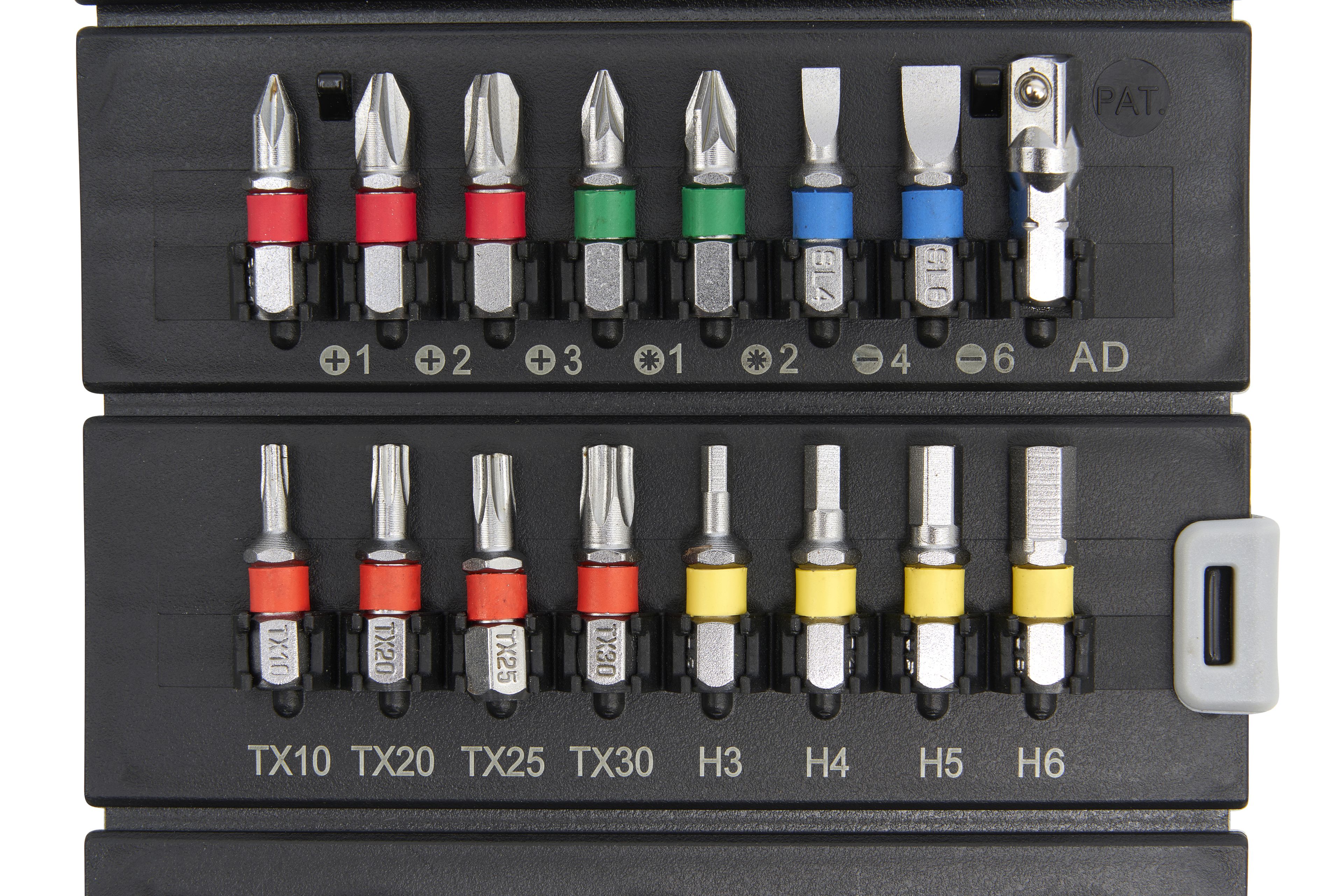 AOK 23-teiliger professioneller 1/4 inch-Steckschlüsselsatz und Bit-Satz mit Ratsche im praktischen Aufbewahrungskoffer Image 7