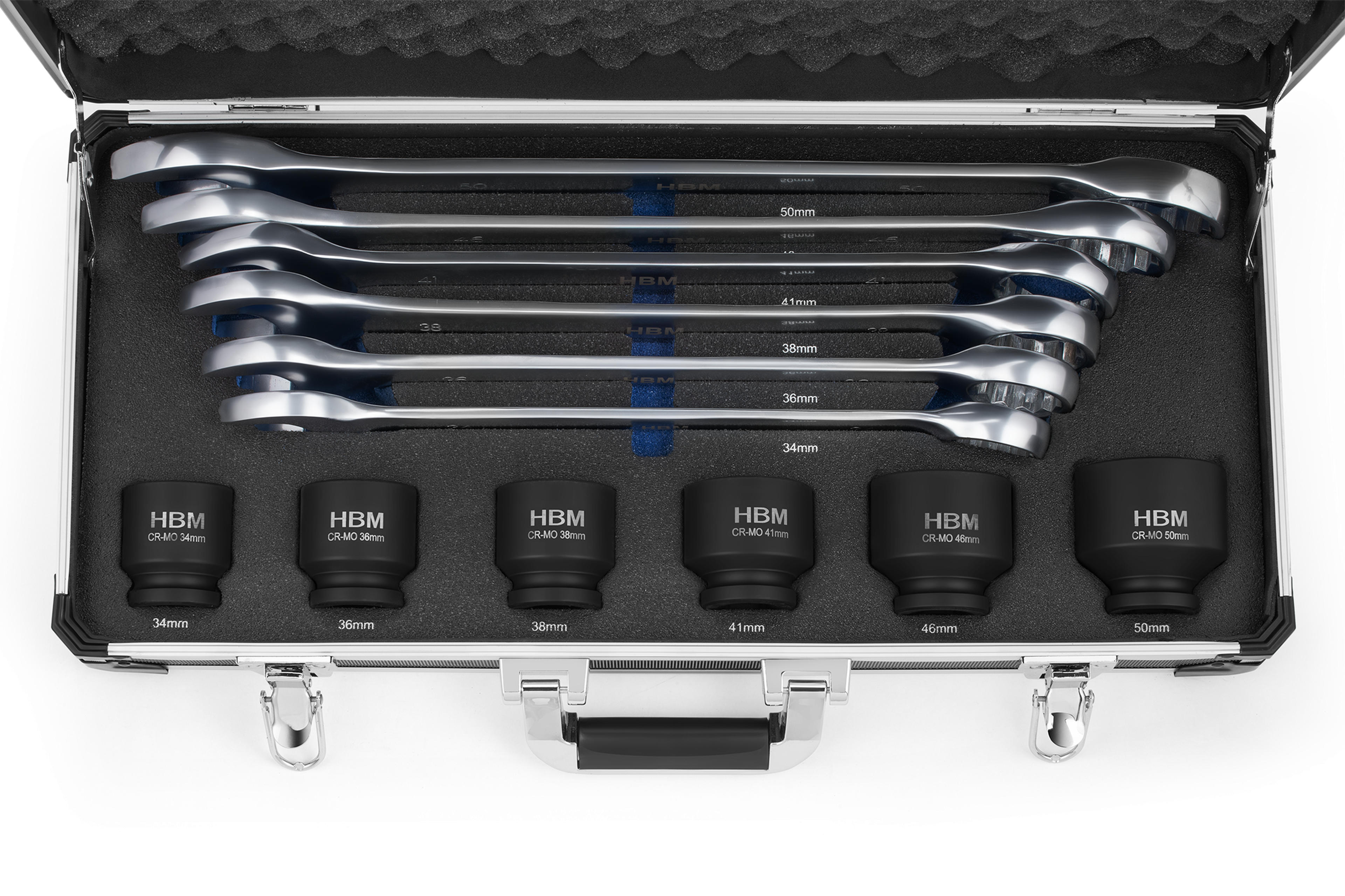 HBM steeksleutelset XL 12-delig Image 2