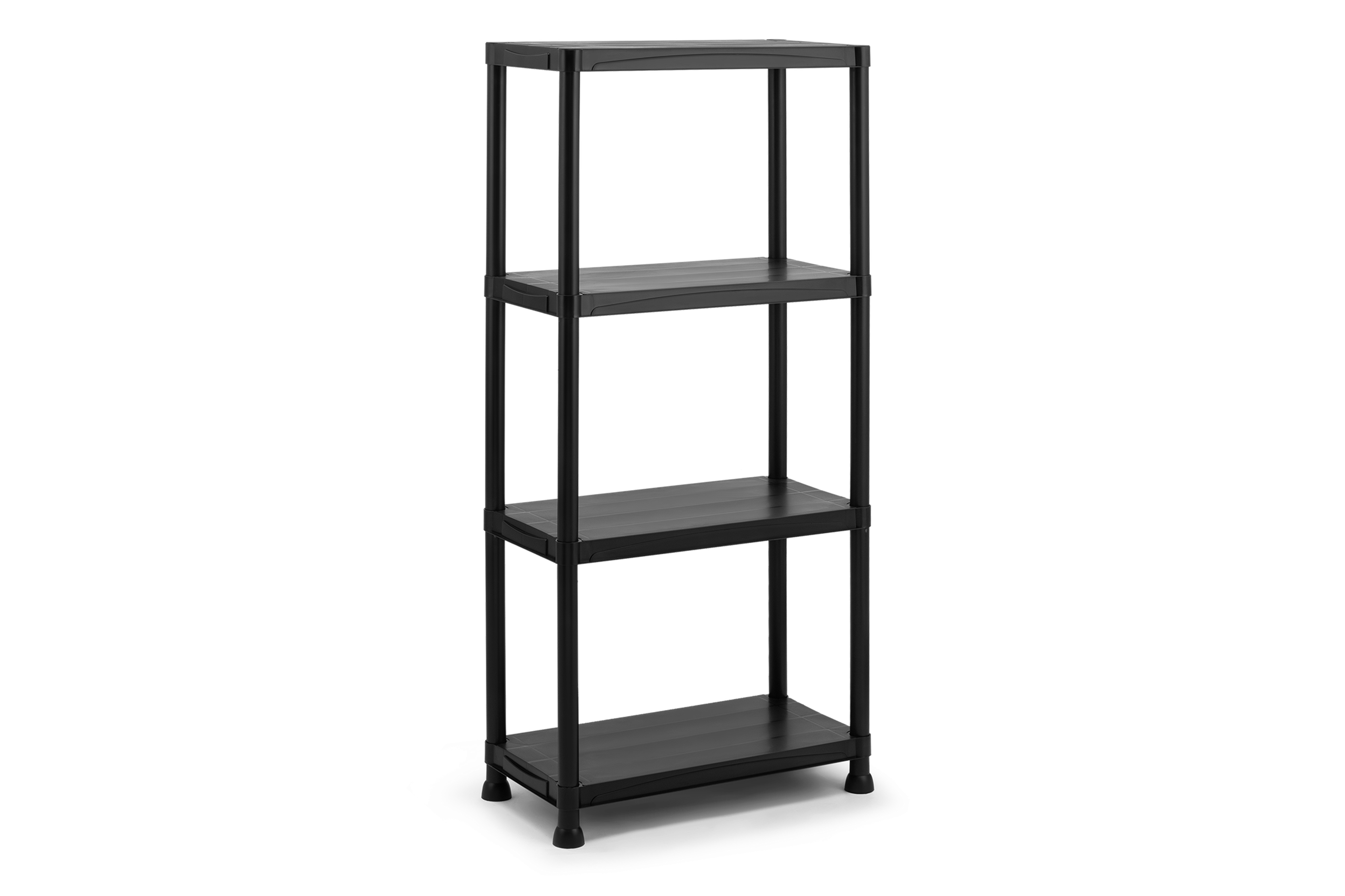 HBM kunststof stellingkast 4 x 25 kg,  zwart Image 3