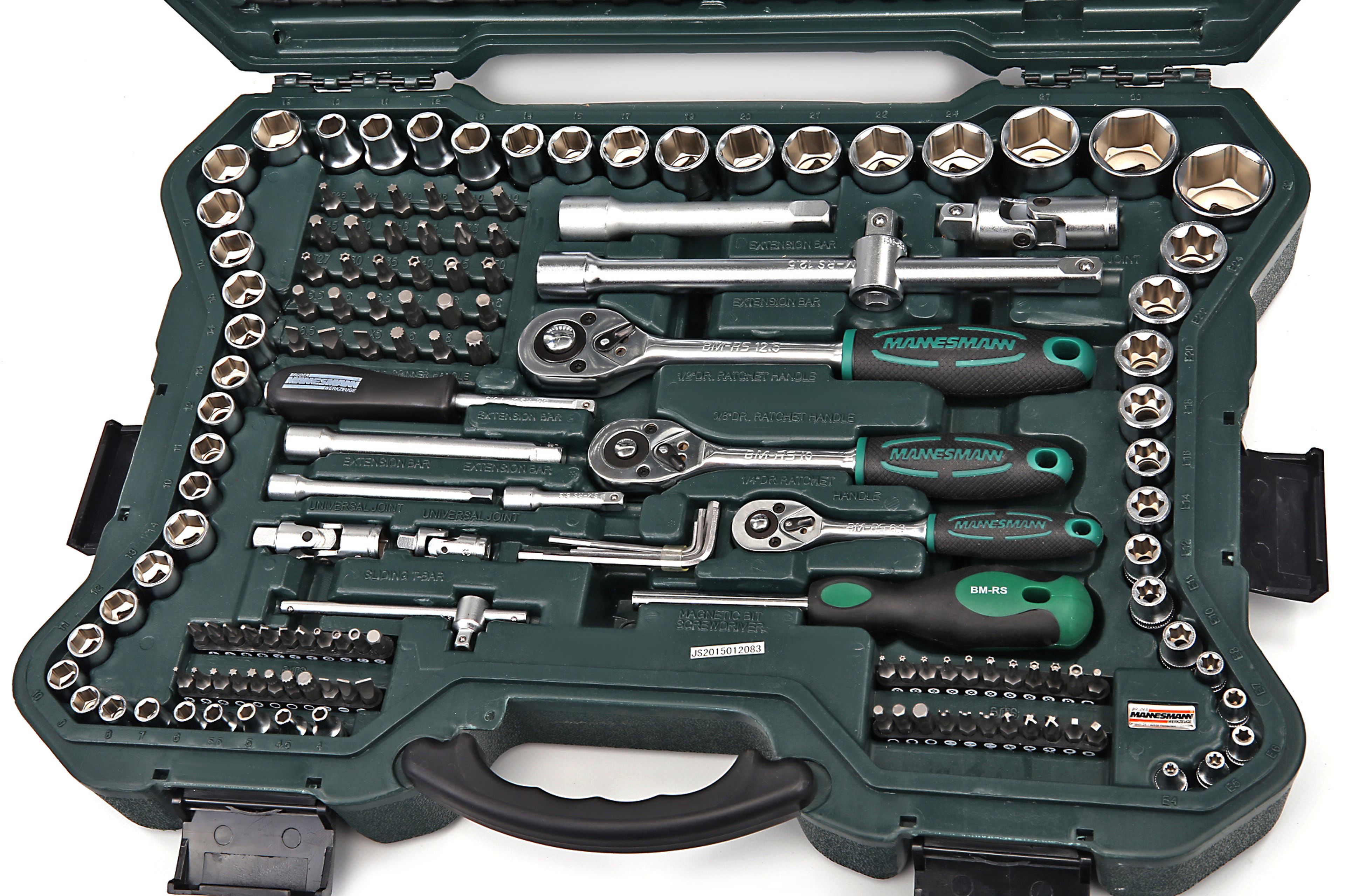 Mannesmann 215er Satz Steckschlüssel 1/4 inch - 3/8 inch - 1/2 inch - 98430 Image 3