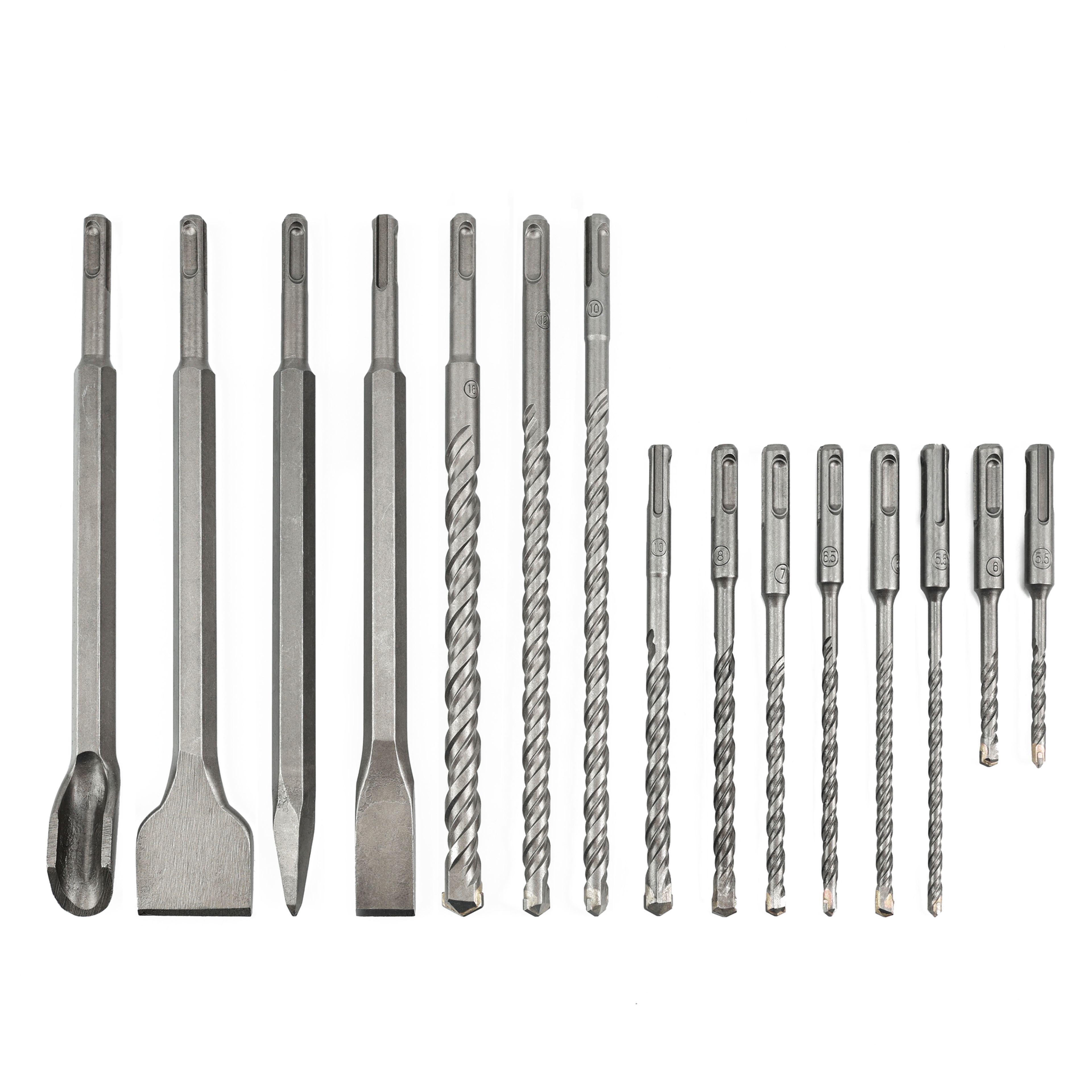 Set di punte per calcestruzzo HBM SDS-Plus 2, 11 pezzi Image 3