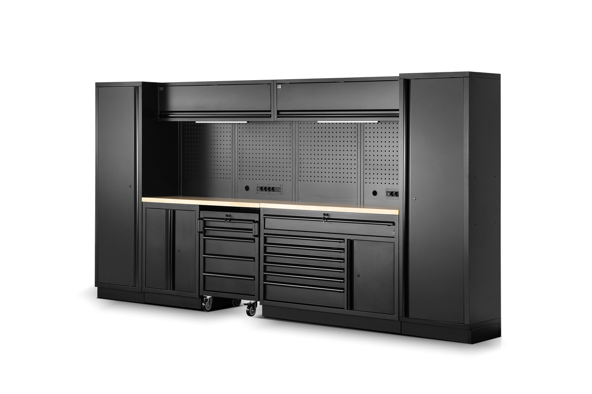 HBM modulares Werkstattsystem 13-teilig, schwarz