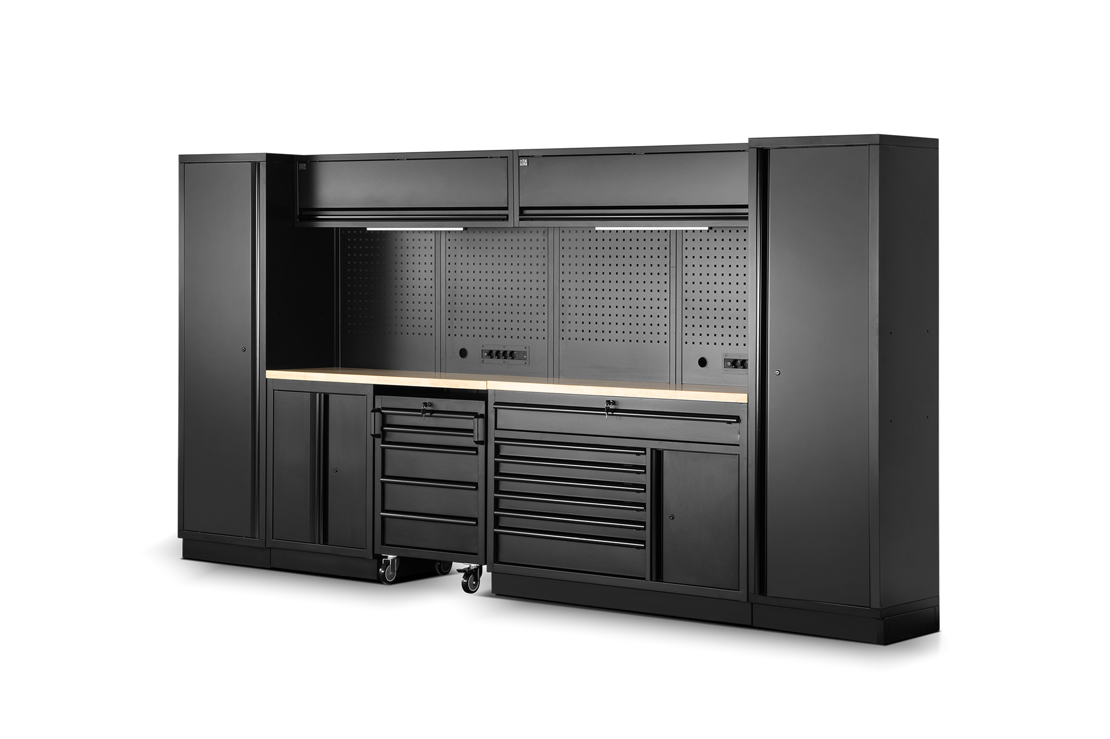 HBM modulair werkplaatssystem 13-delig, zwart