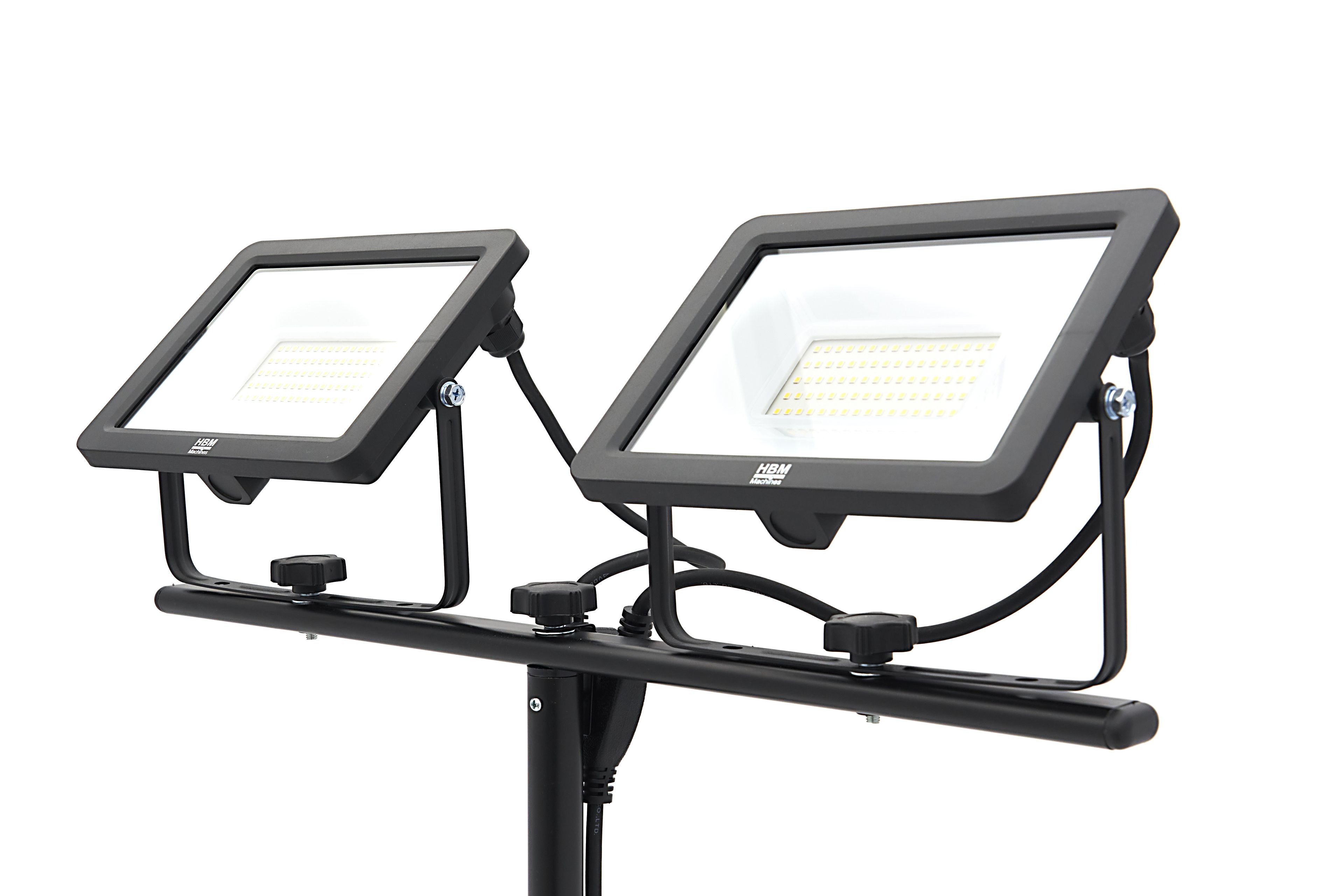 HBM dubbele LED bouwlamp met statief 5000K 4.700 lm | 50 W Image 4