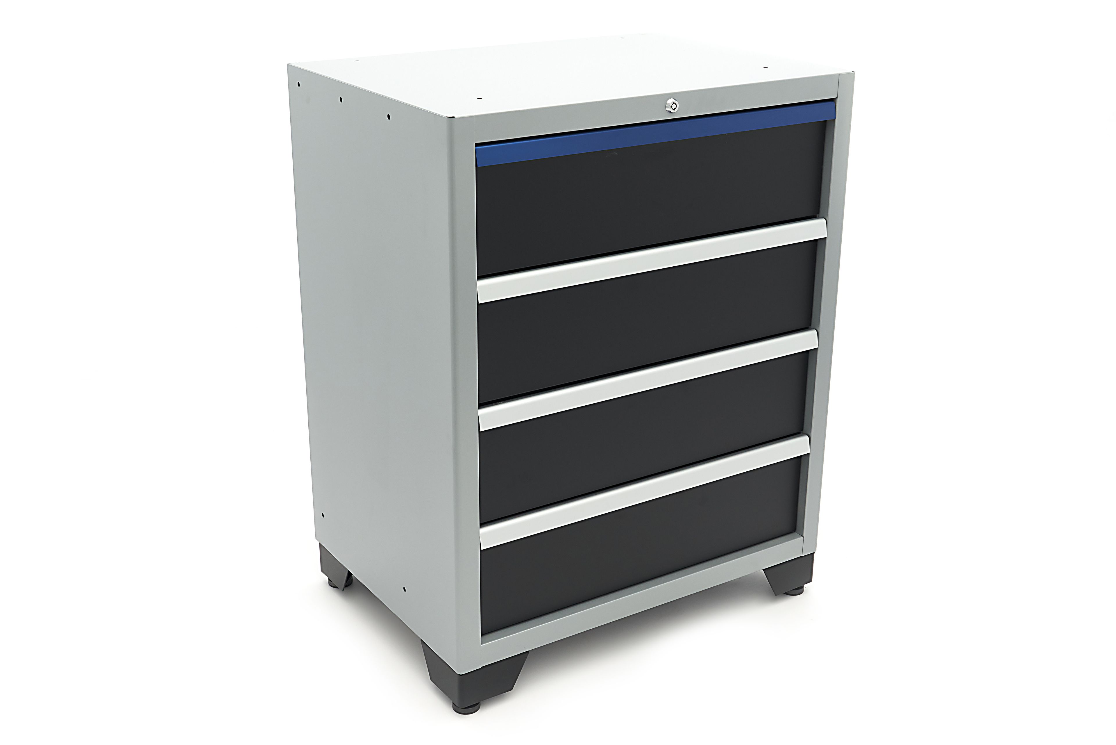 HBM 4 Cajones Deluxe Caja de herramientas Profesional para Organización del Taller negra azul Image 2