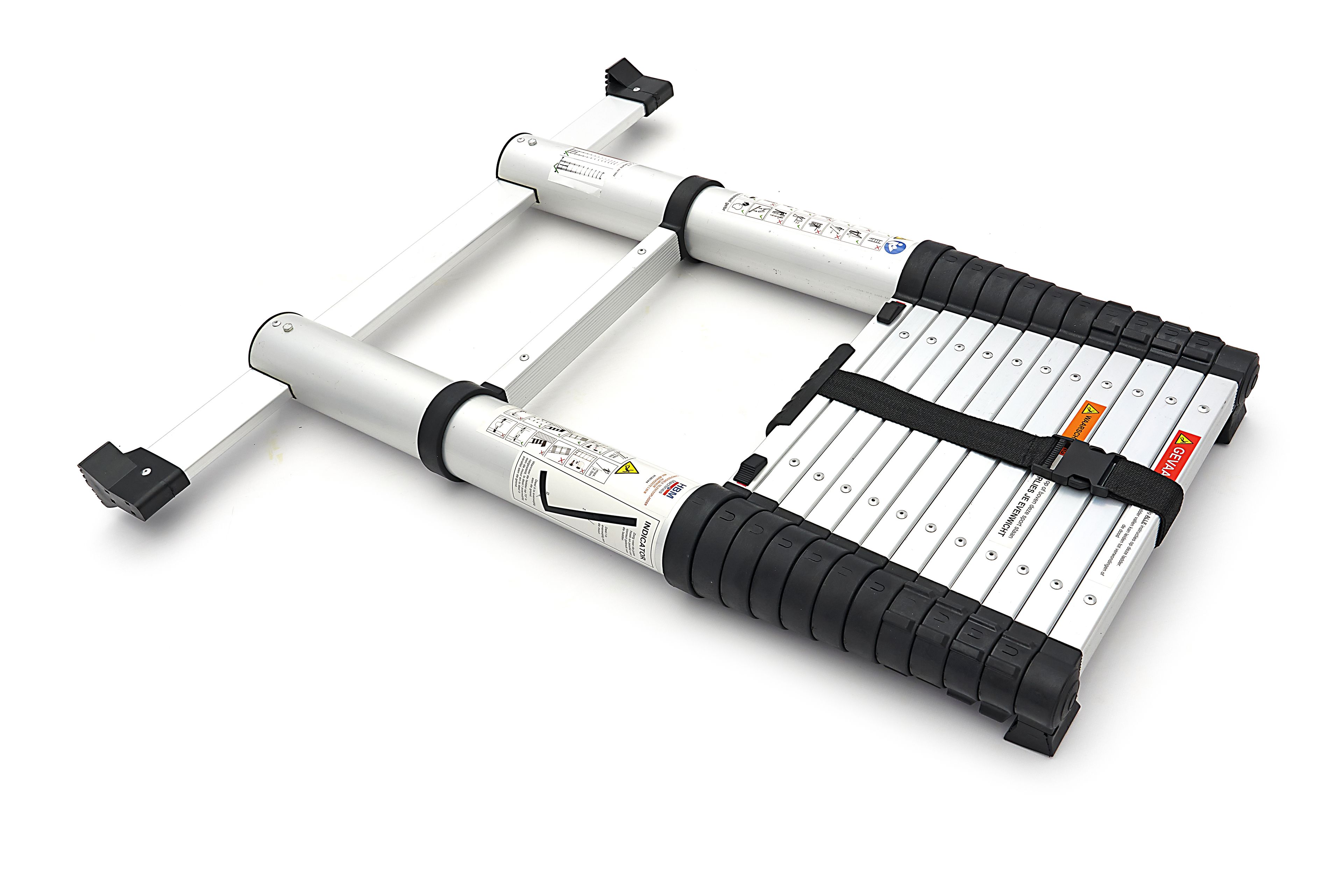 HBM Professionele Telescoopladder – Aluminium – Max. Werkhoogte 3.80 m Image 5