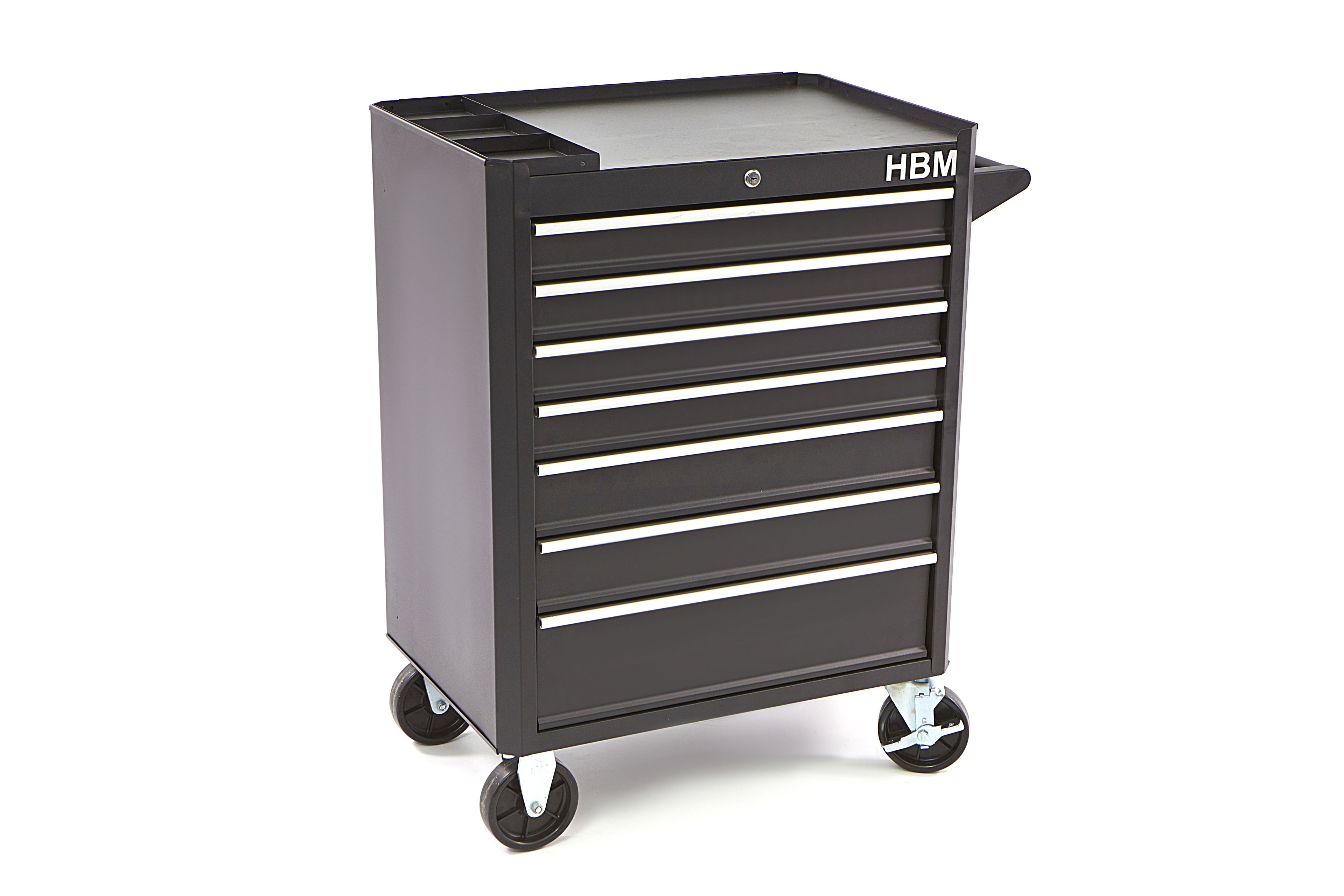 HBM gereedschapswagen met 7 laden, 66 cm, zwart Image 11