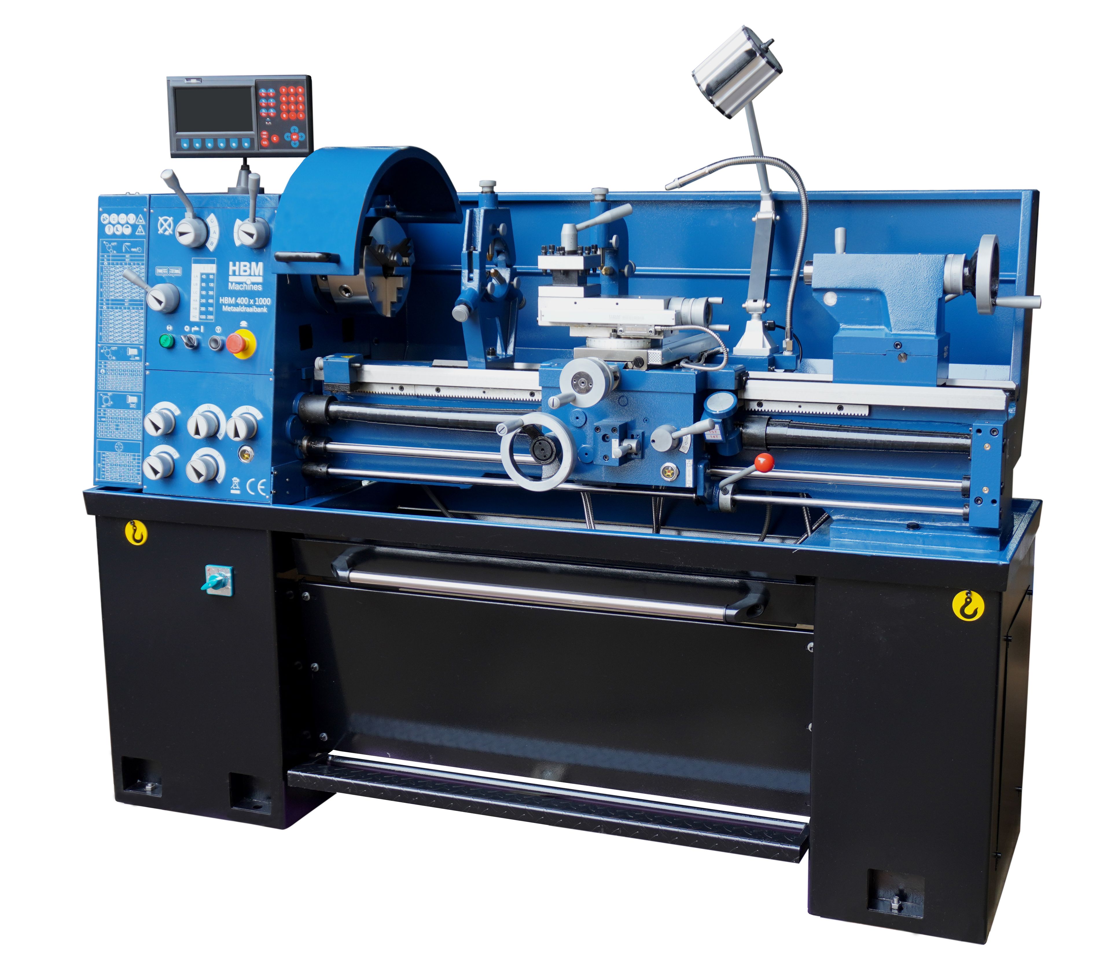 HBM torno para metal 400 x 1000 DRO 400 Volt Image 3
