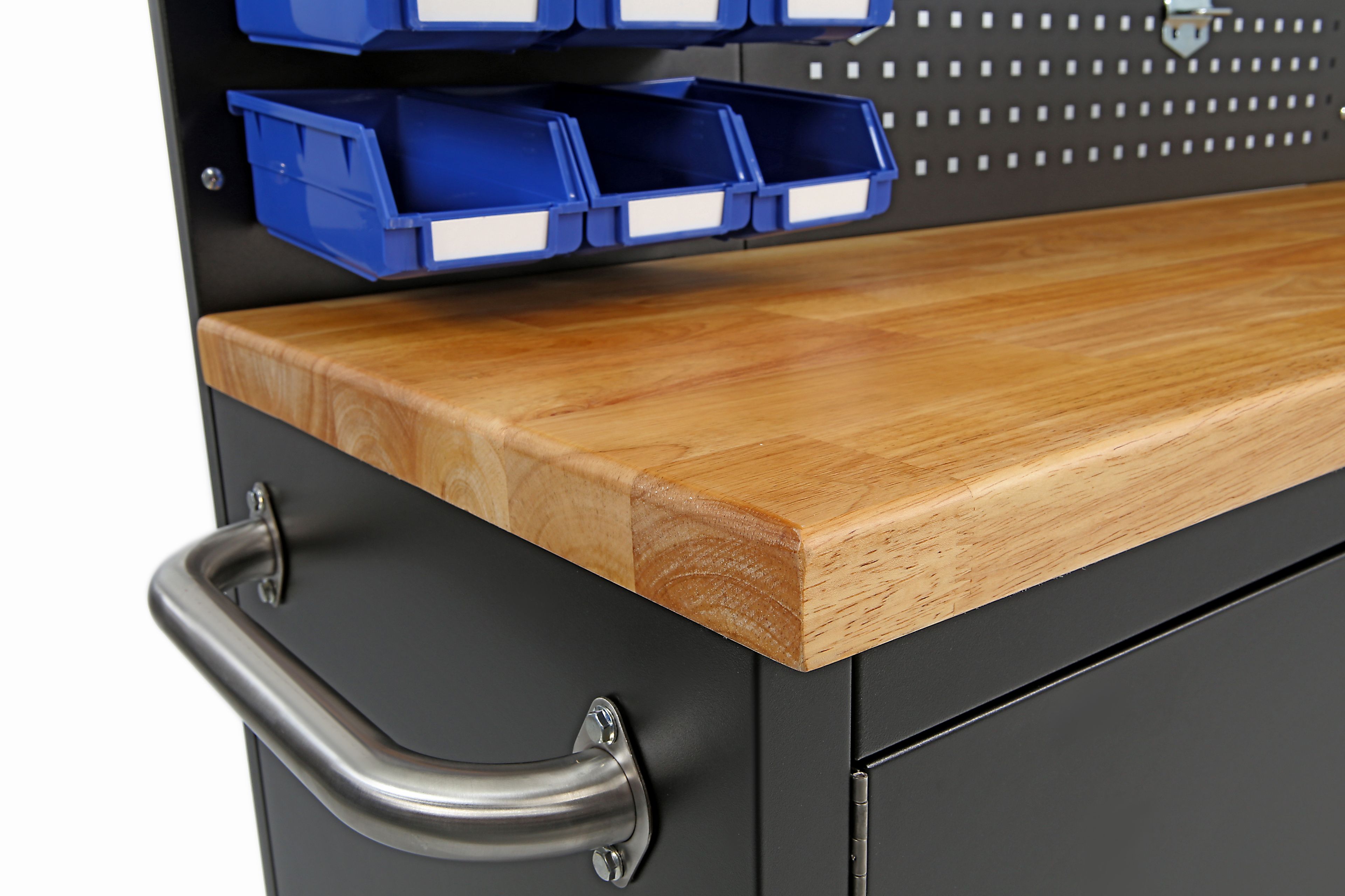 HBM gereedschapswagen met achterwand 215 cm, zwart Image 10