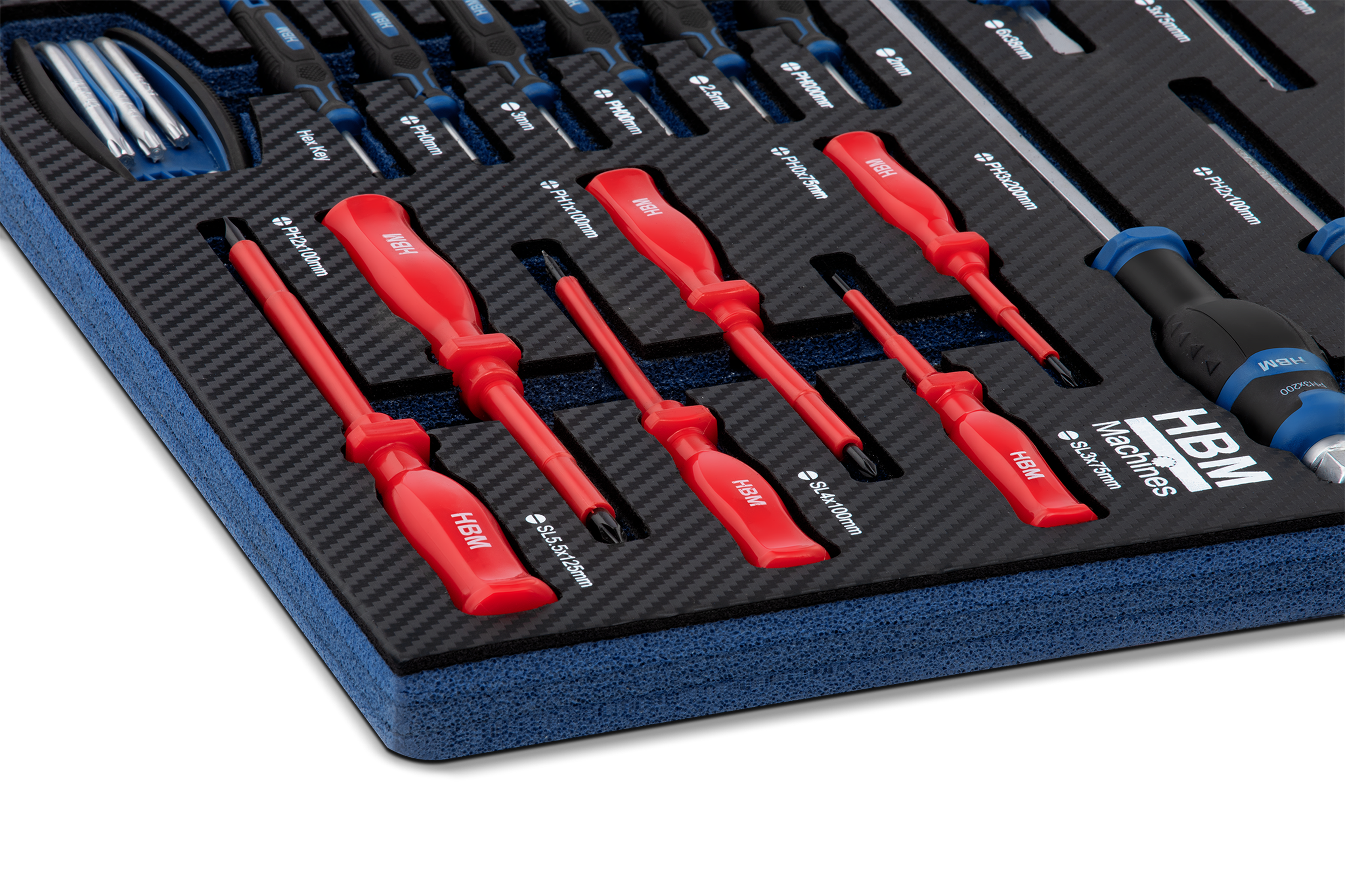 HBM inlays met gereedschapset 154-delig, voor gereedschapswagen, blauw Image 5