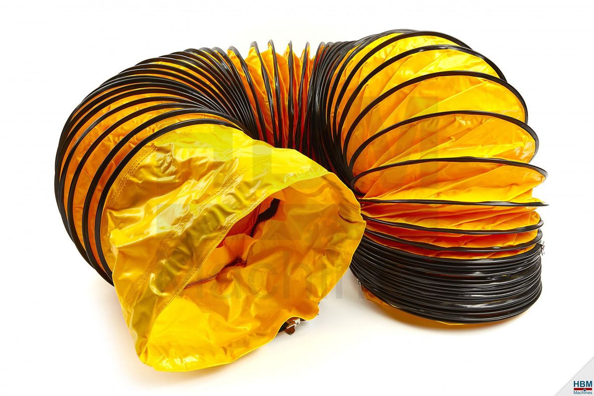 HBM Manguera flexible amarilla, Ø 305 mm x 7,6 metros también apta para MASTER