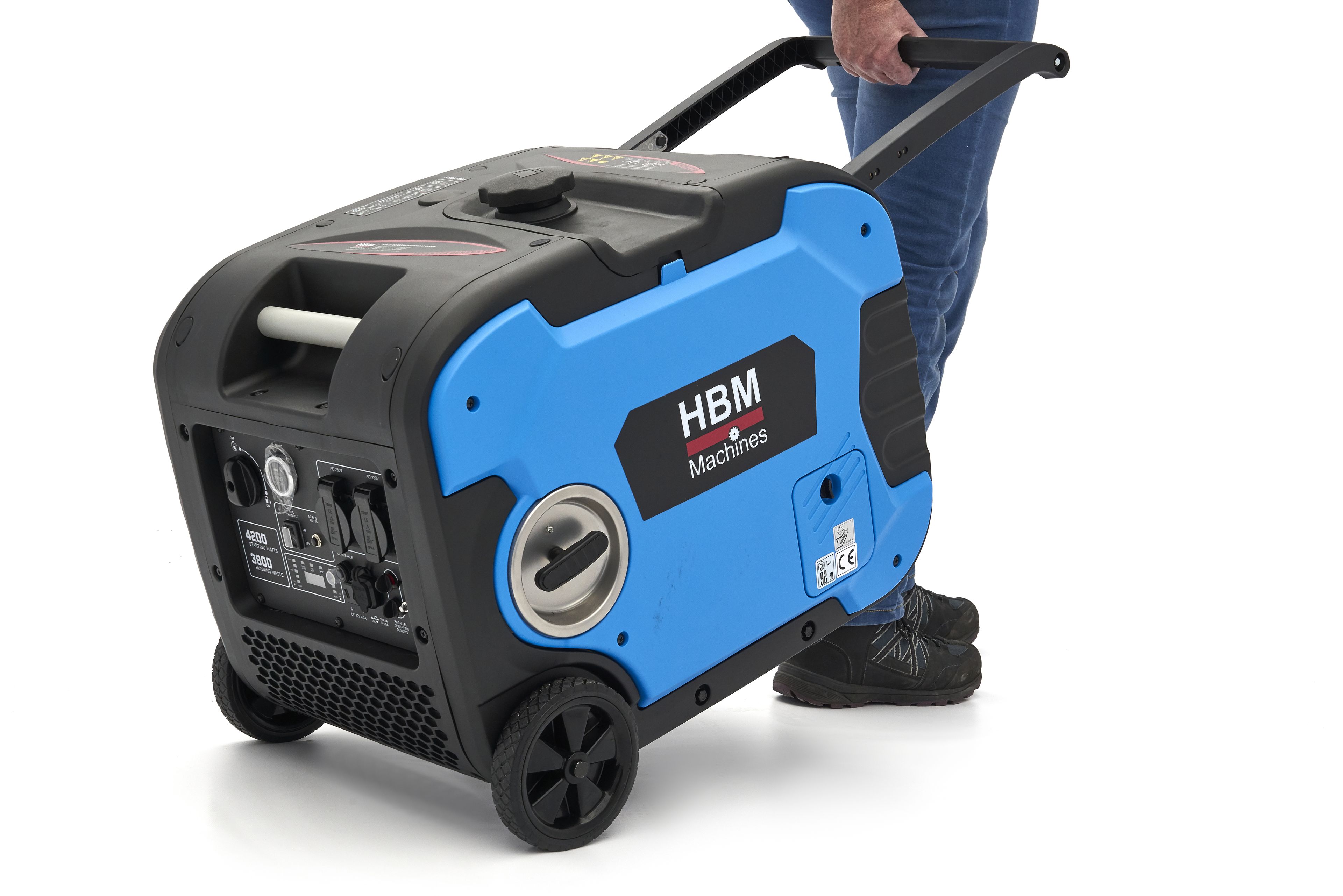 HBM 4.200W générateur onduleur avec 223 cc moteur à essence, 230V/12V Image 8