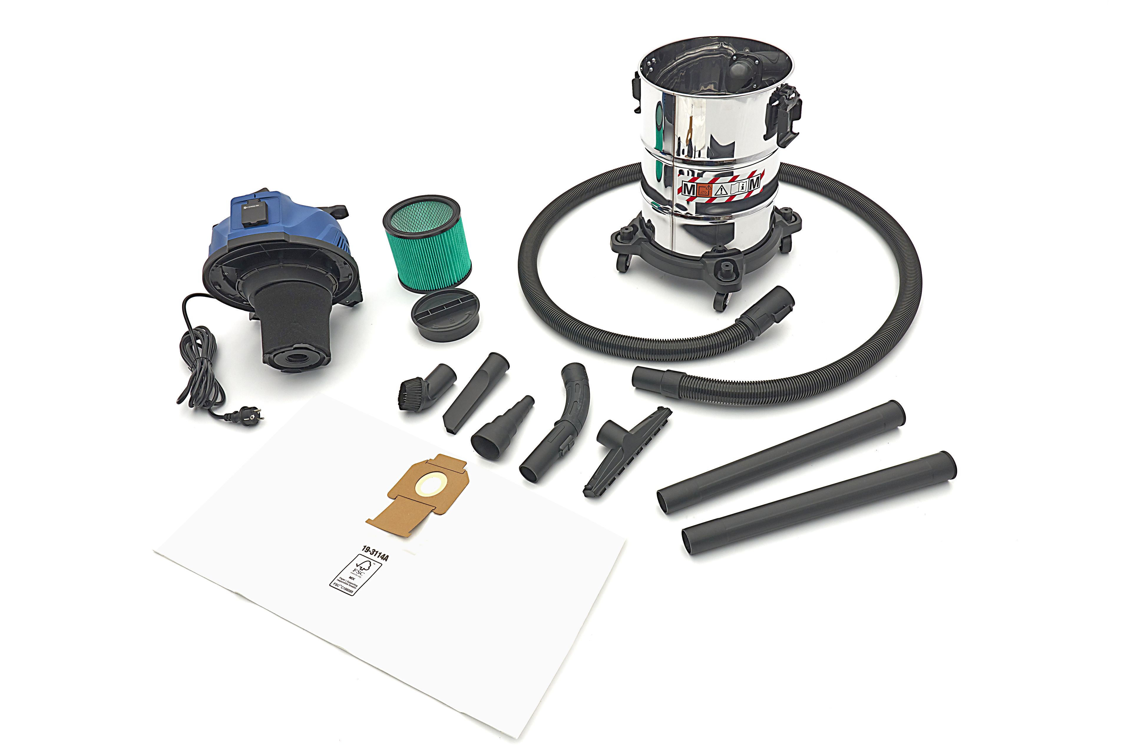 HBM bouwstofzuiger nat/droog 1300 Watt 30 liter M-klasse	 Image 8