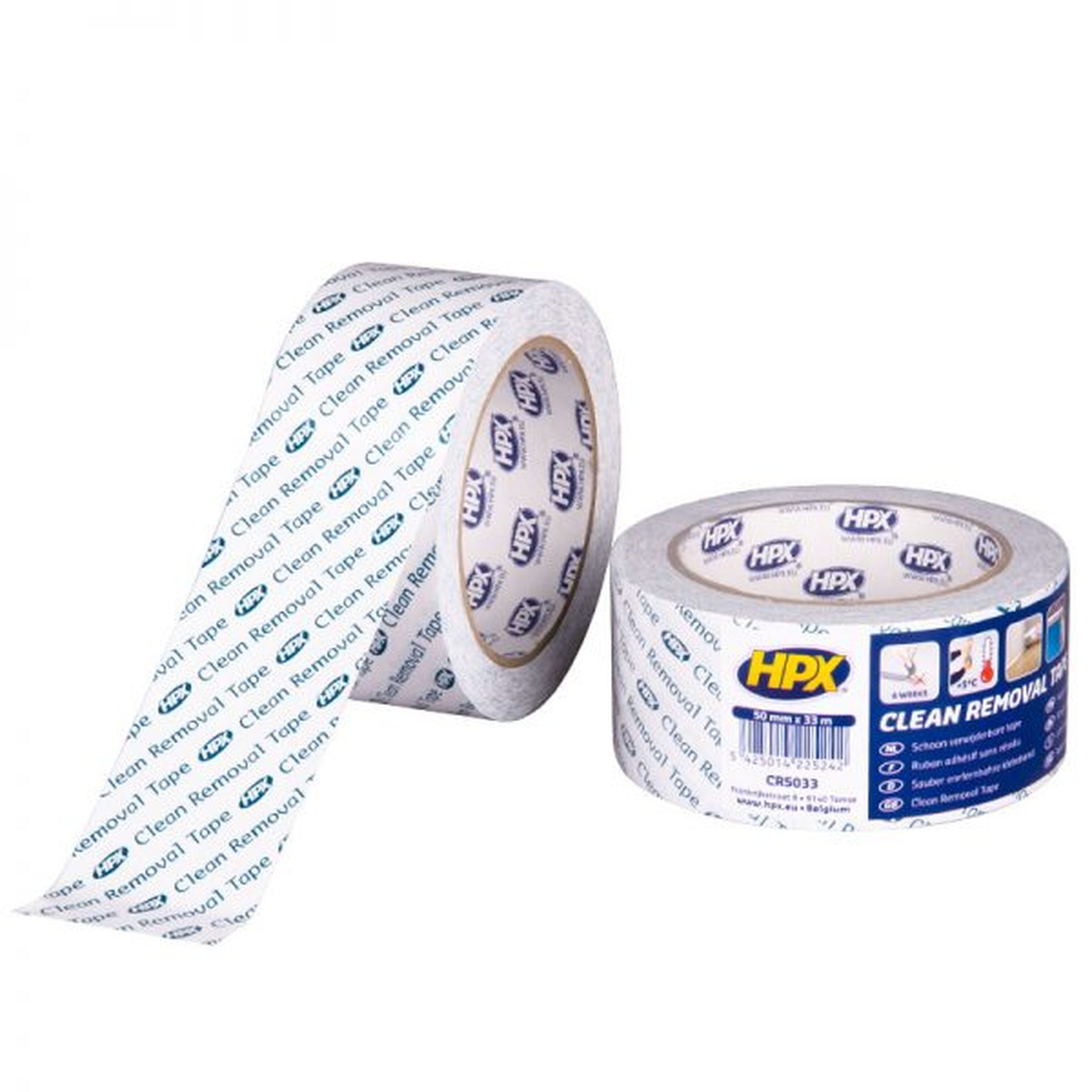 HPX Schoonverwijderbare PVC tape - 50mm x 33m