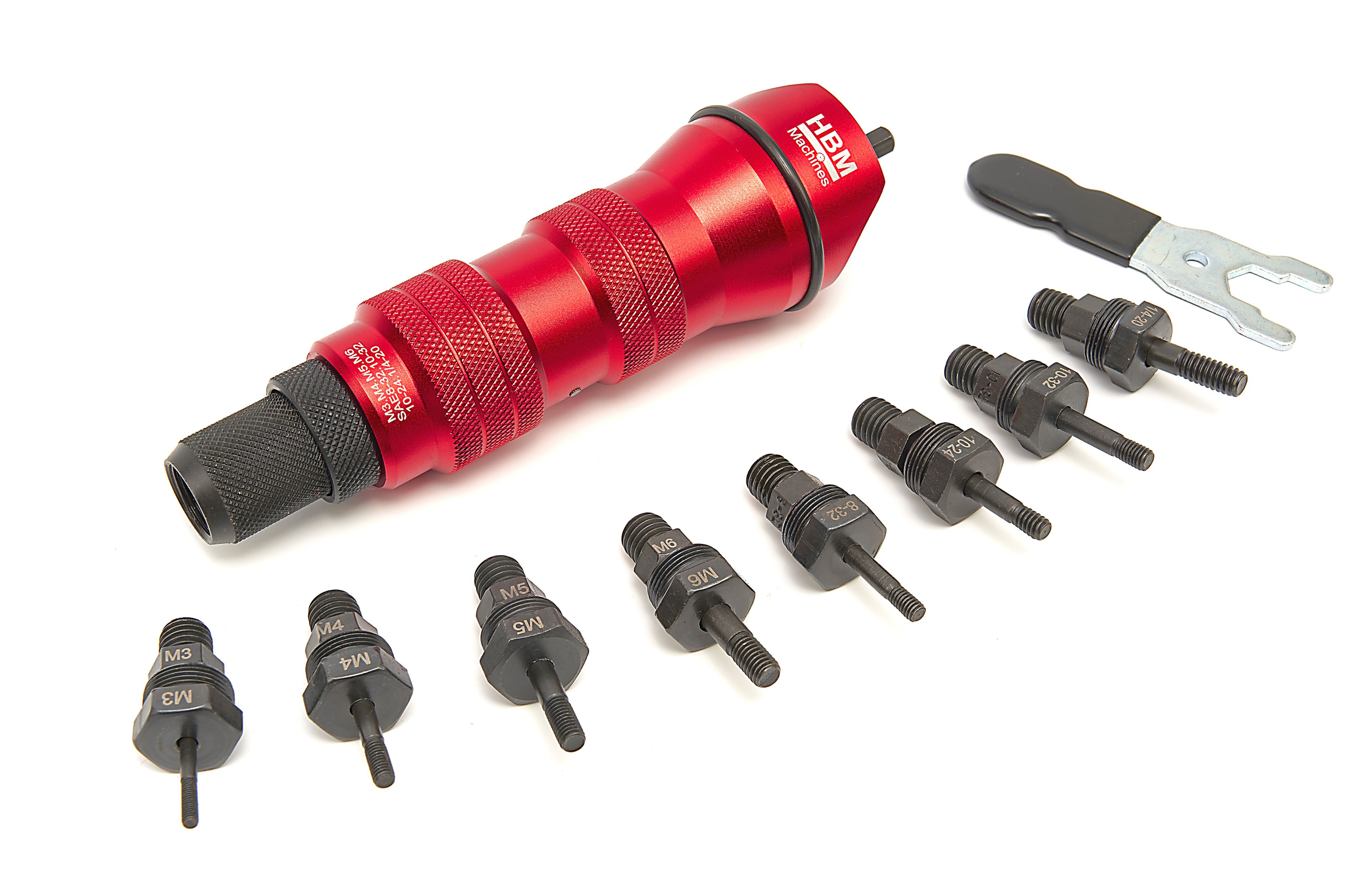 HBM Professionele Blindklinkmoertang voor in de Accuboormachine MM en INCH Maten Image 2