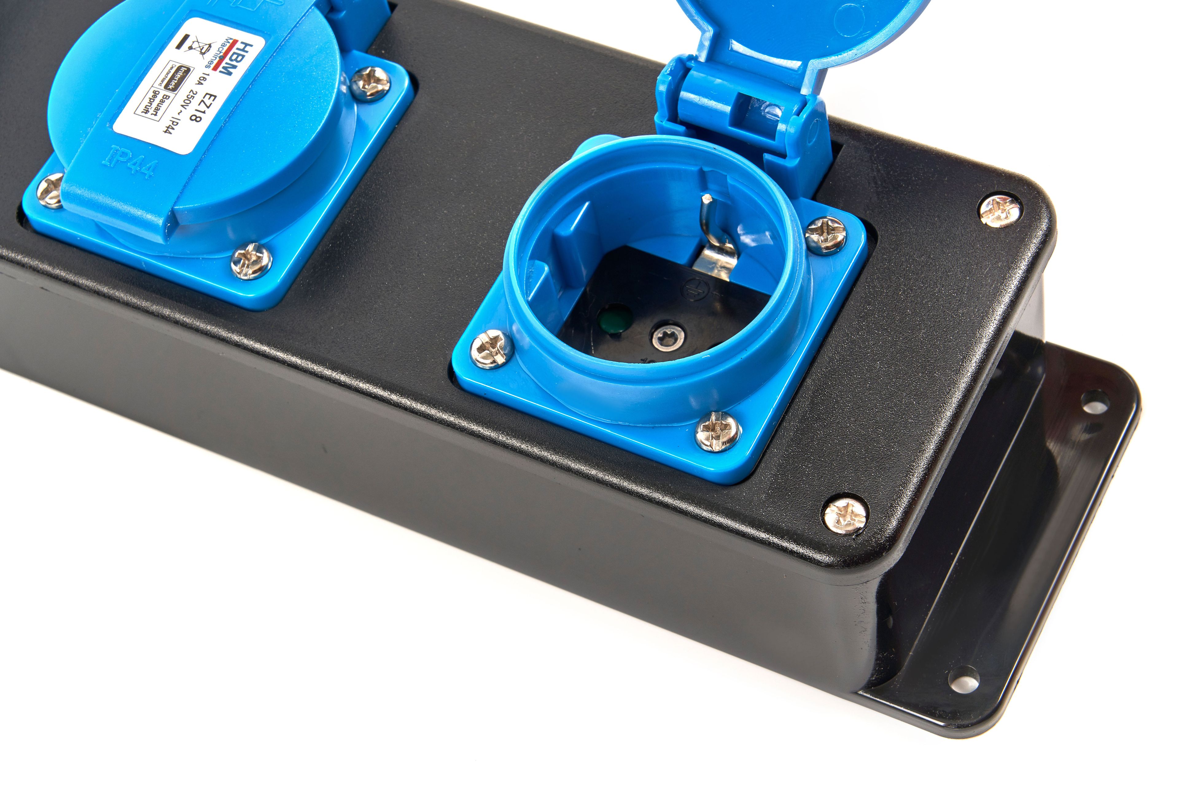 Barrette d'alimentation professionnelle HBM IP44 avec câble de 5 mètres 3 x 1,5 mm Image 2