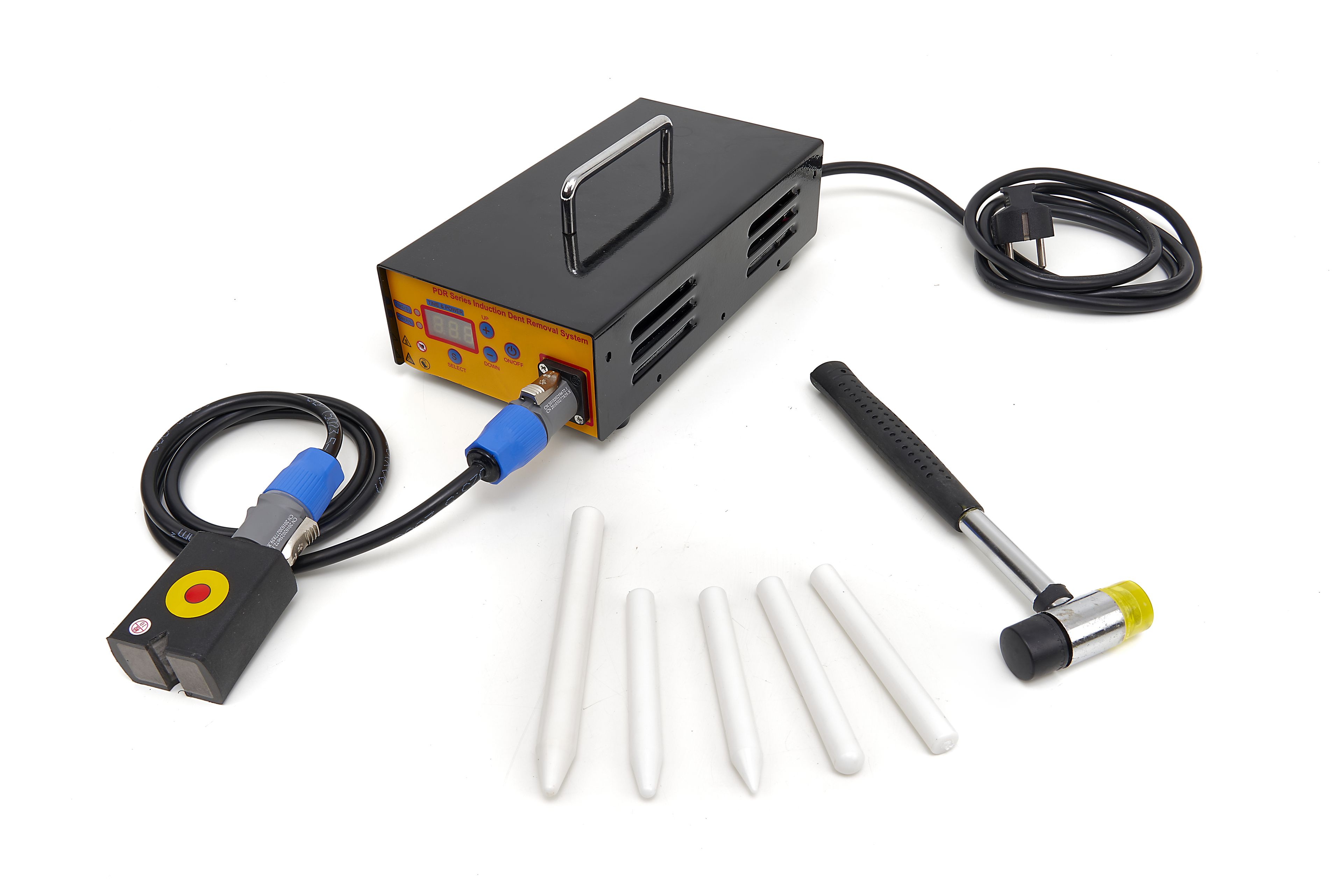 HBM Kit professionnel de débosselage par induction sans éclaboussures, 10 pièces